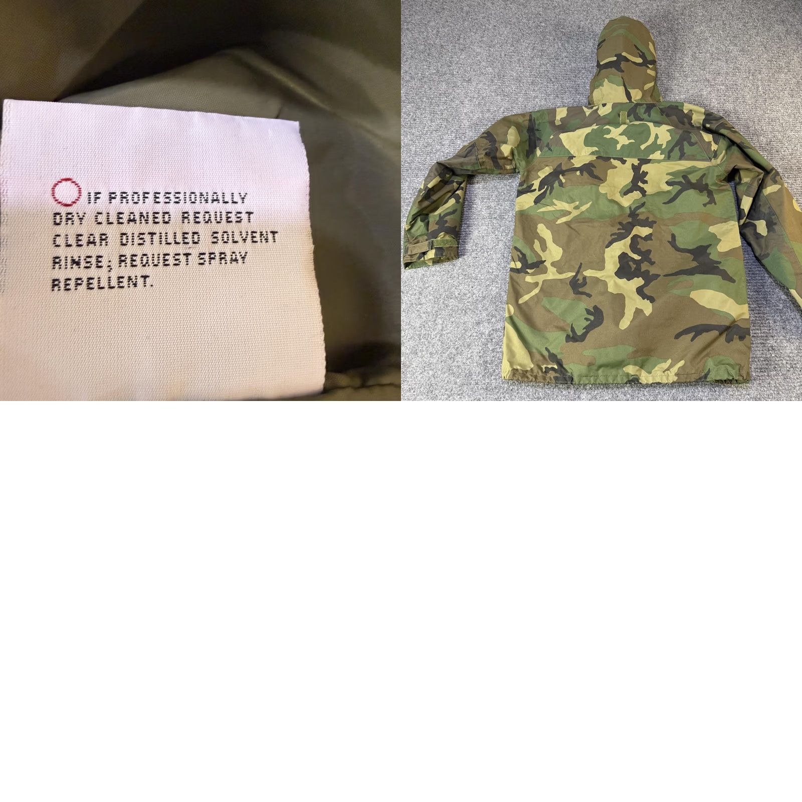 Vintage Raven Rain-Stuff Jacket Mens Medium Green Camo Hooded Parka Outdoor Snow Size US M / EU 48-50 / 2 - 9 Thumbnail