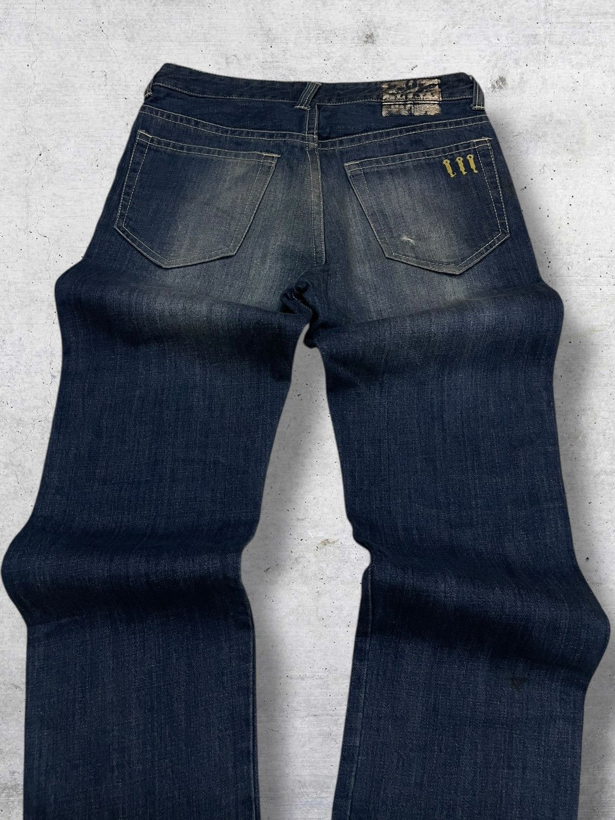 Hysteric Glamour VINTAGE BEAMS OG JAPAN DESIGNER 90S RIPPED GOLD GRUNGE DENIM Size US 30 / EU 46 - 13 Thumbnail