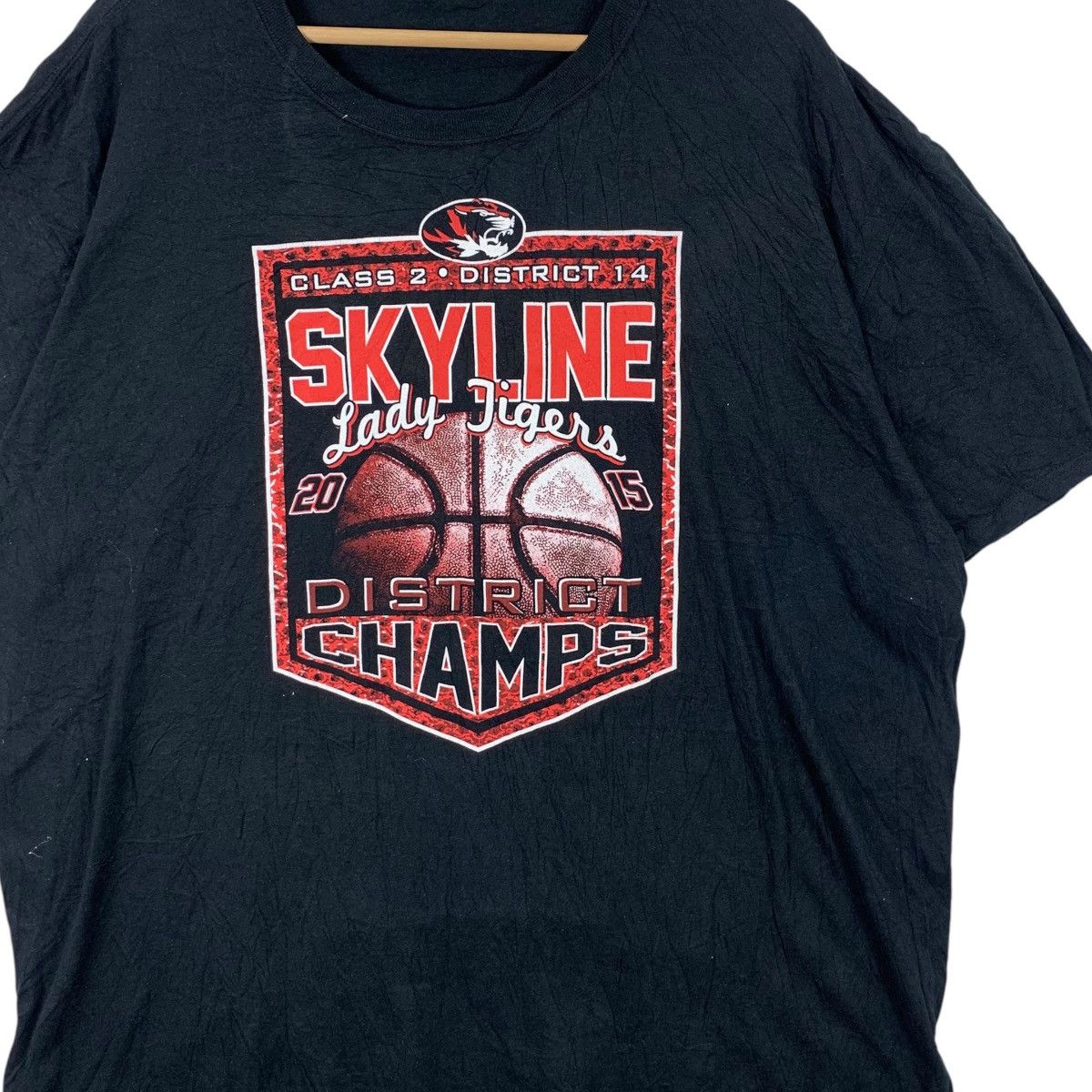 Champion SKYLINE LADY TIGERS Basketball 2015 Champion Tee Shirt Top Size XXL / US 16-18 / IT 52-54 - 3 Thumbnail