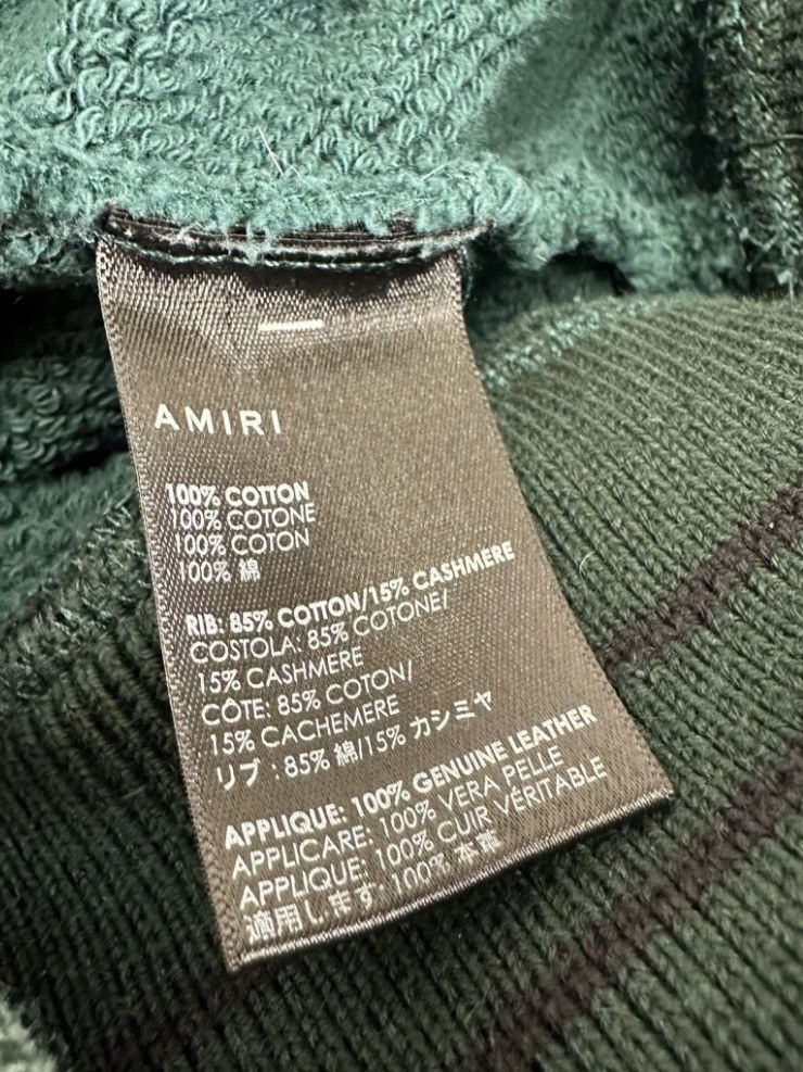 Amiri Amiri sweatshirt with hood and leather inserts, XS. Size US XS / EU 42 / 0 - 5 Thumbnail