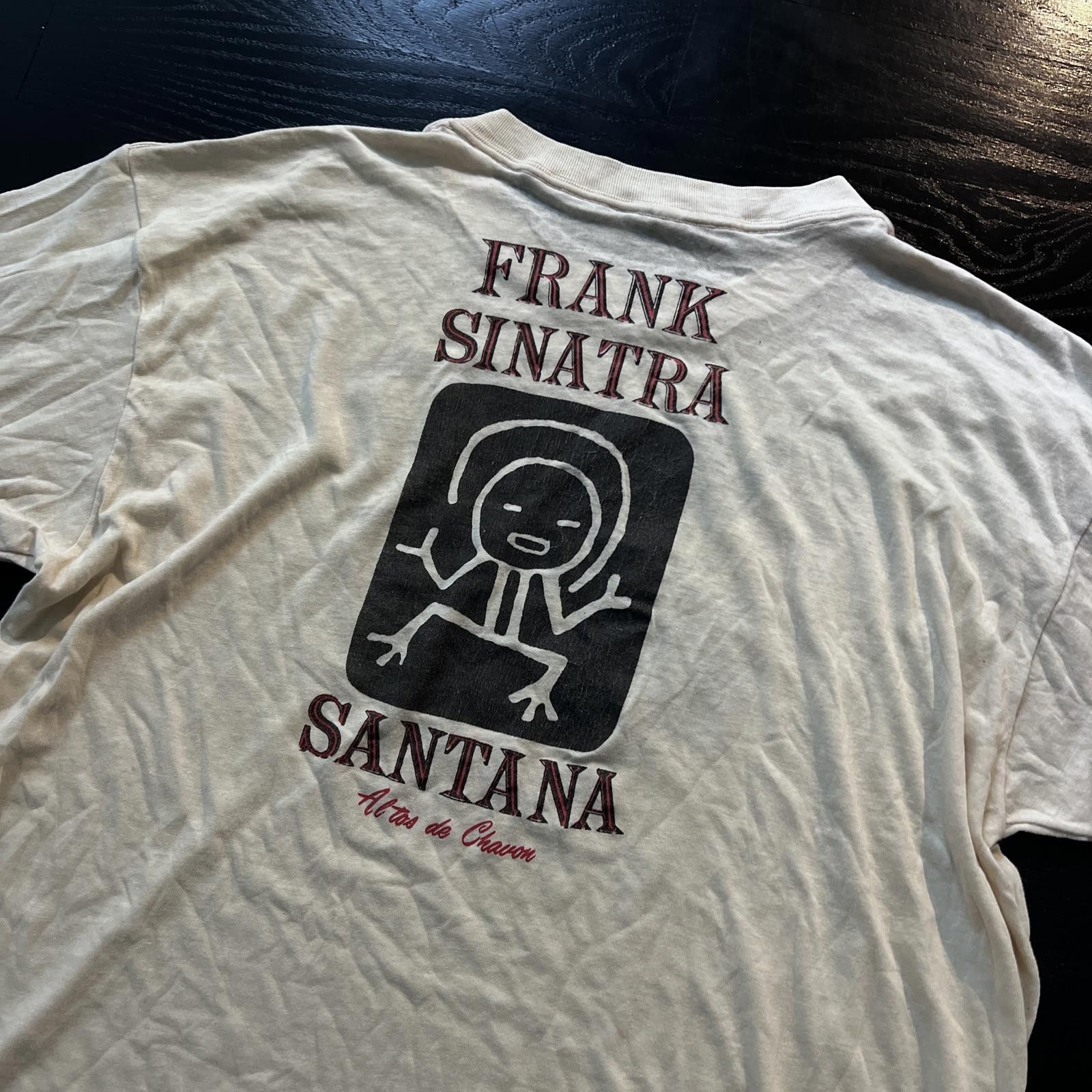 Vintage Vintage Vanco White Band Tee Shirt Frank Sinatra Santana Size US L / EU 52-54 / 3 - 5 Thumbnail