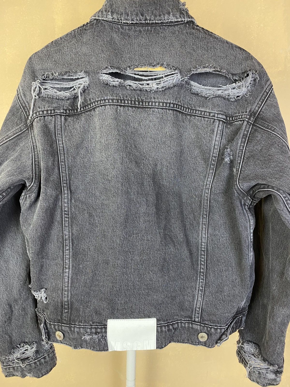 MSGM MSGM italy - Crushed/Destroyed Denim jacket Size M / US 6-8 / IT 42-44 - 4 Thumbnail