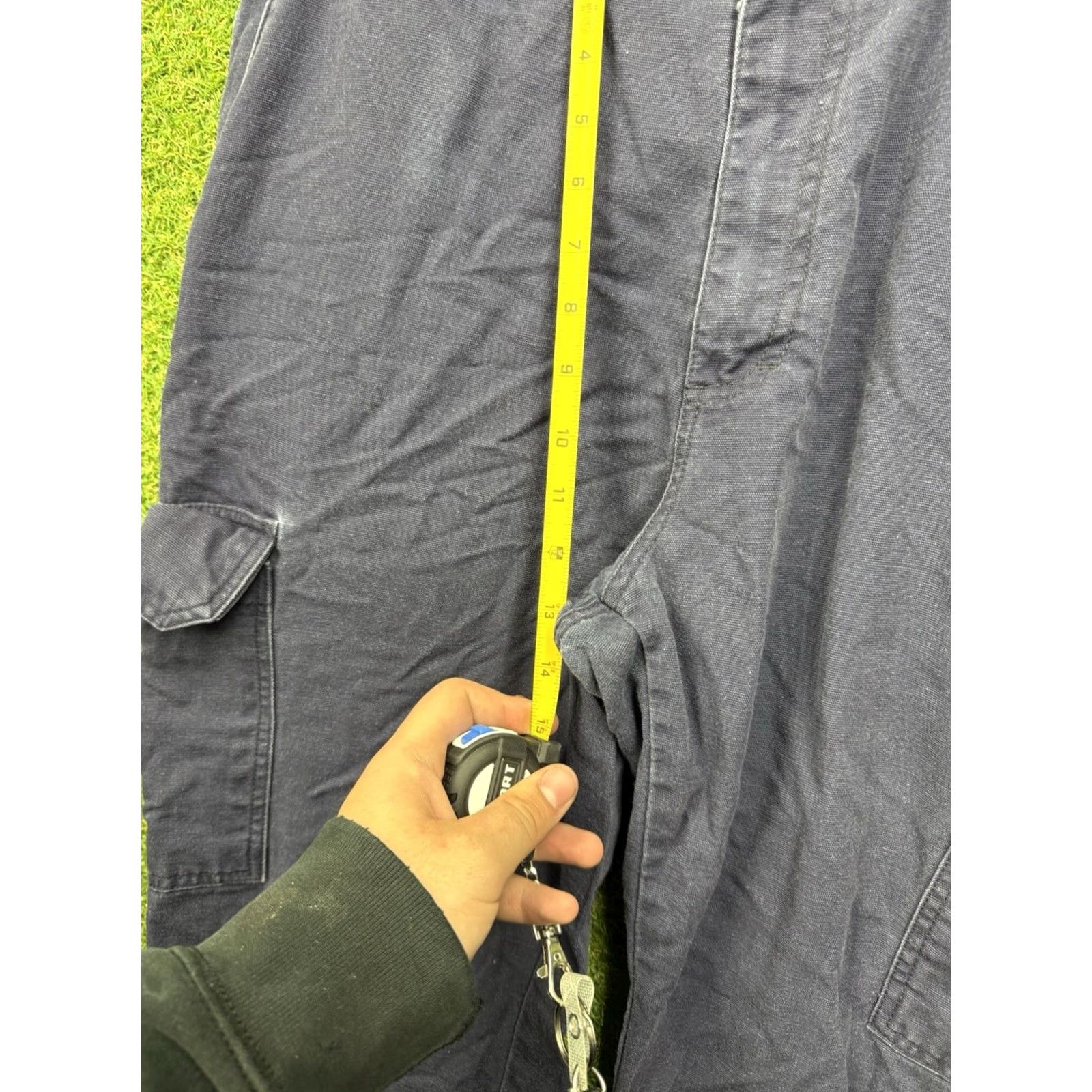 Vintage tyndale Flame Resistant Pants Mens 40 Blue Workwear Cargo Pockets Cargo Pants Regular 40x26 Mens USA Flame-Resistant Canvas Cotton Blue Size US 40 / EU 56 - 6 Thumbnail