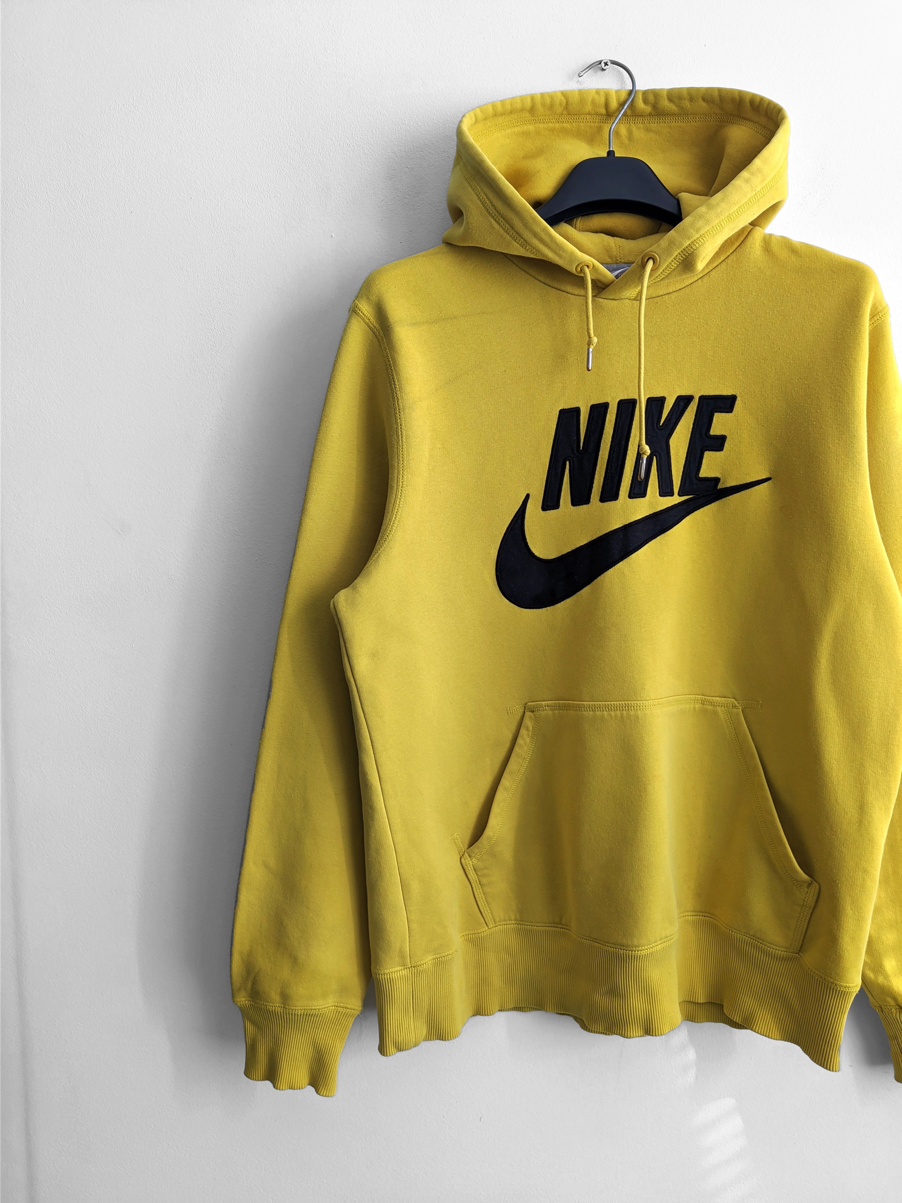 Nike Vintage Nike hoodie yellow swoosh y2k Size US M / EU 48-50 / 2 - 4 Thumbnail