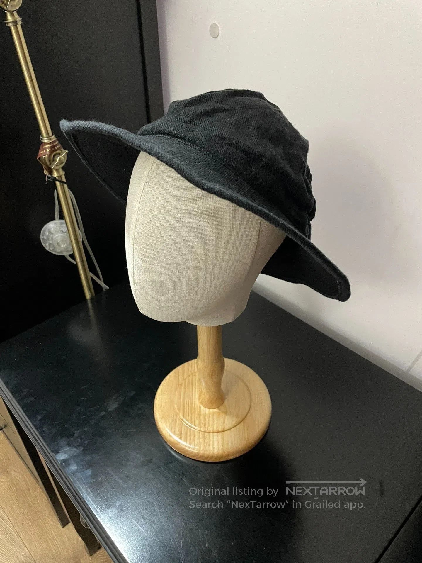 THE H.W.DOG&CO. H.W.Dog Black Linen Breathable Bucket Hat. Size ONE SIZE - 1 Thumbnail