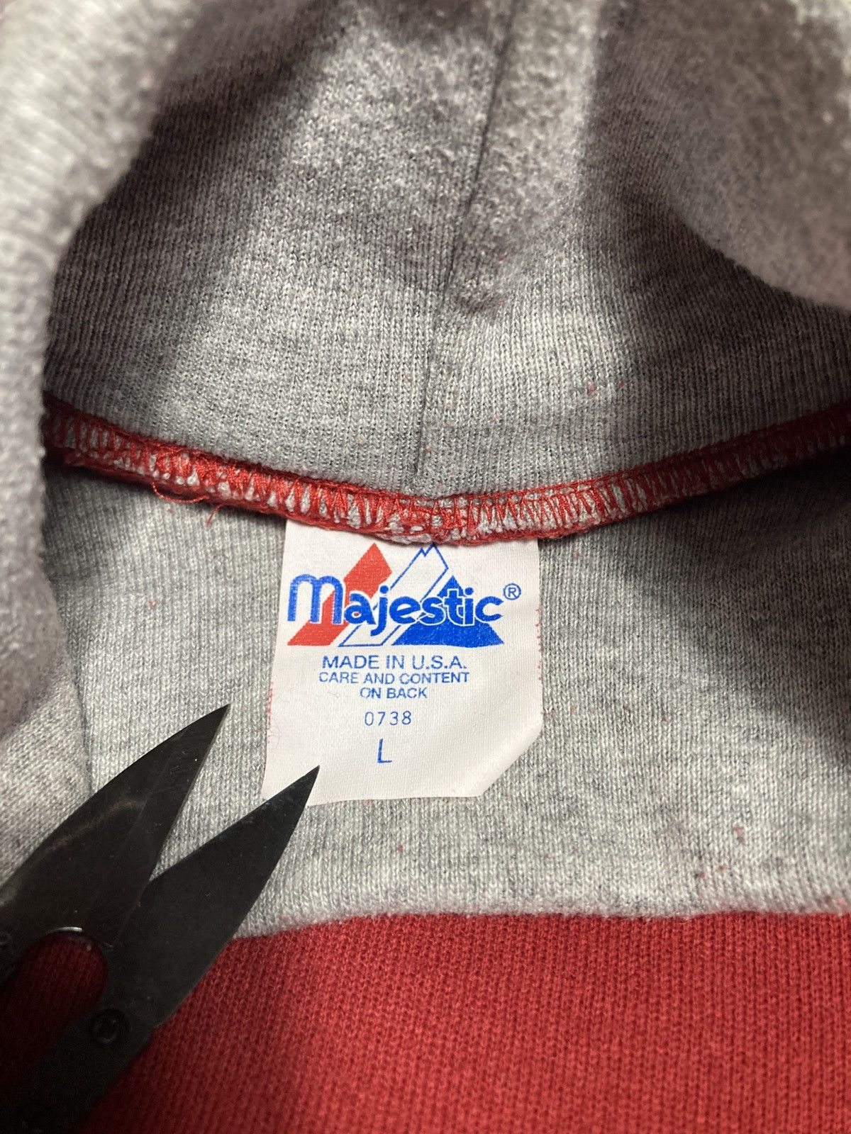 Majestic Vintage Majestic SF 49ers NFL Mock Pullover Sweatshirt USA Size US L / EU 52-54 / 3 - 3 Thumbnail