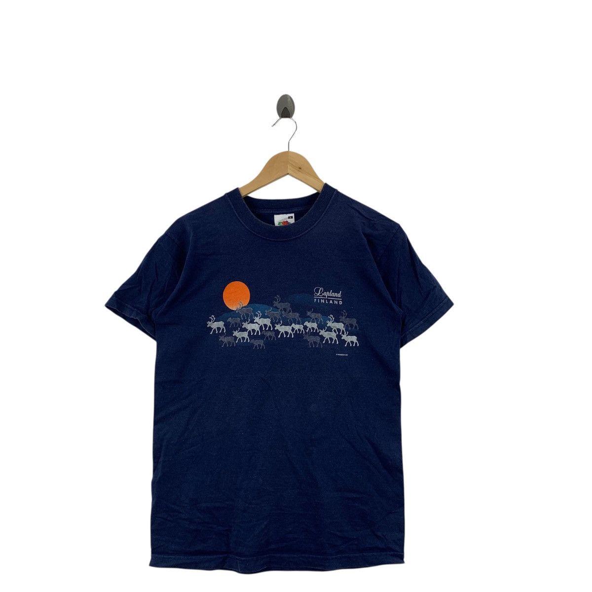 Vintage Vintage FINLAND LAPLAND MIKEBON OY Graphic Tee Shirt Top Size S / US 4 / IT 40 - 4 Thumbnail