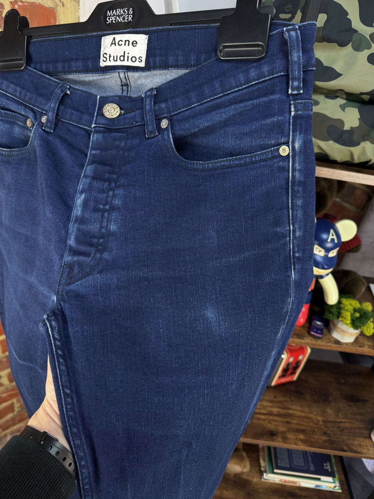 Acne Studios ACNE STUDIOS Roc Manhattan Blue Slim Jeans Size US 32 / EU 48 - 9 Thumbnail