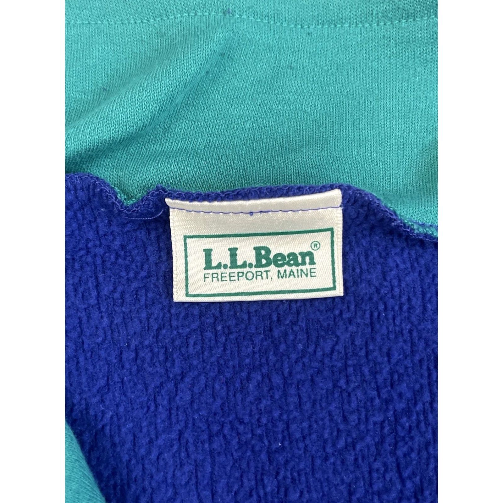 Vintage VINTAGE L.L. Bean Sweater Mens 2XL Blue Quarter Zip Pullover Outdoor 90s Light USA Size US XXL / EU 58 / 5 - 4 Thumbnail
