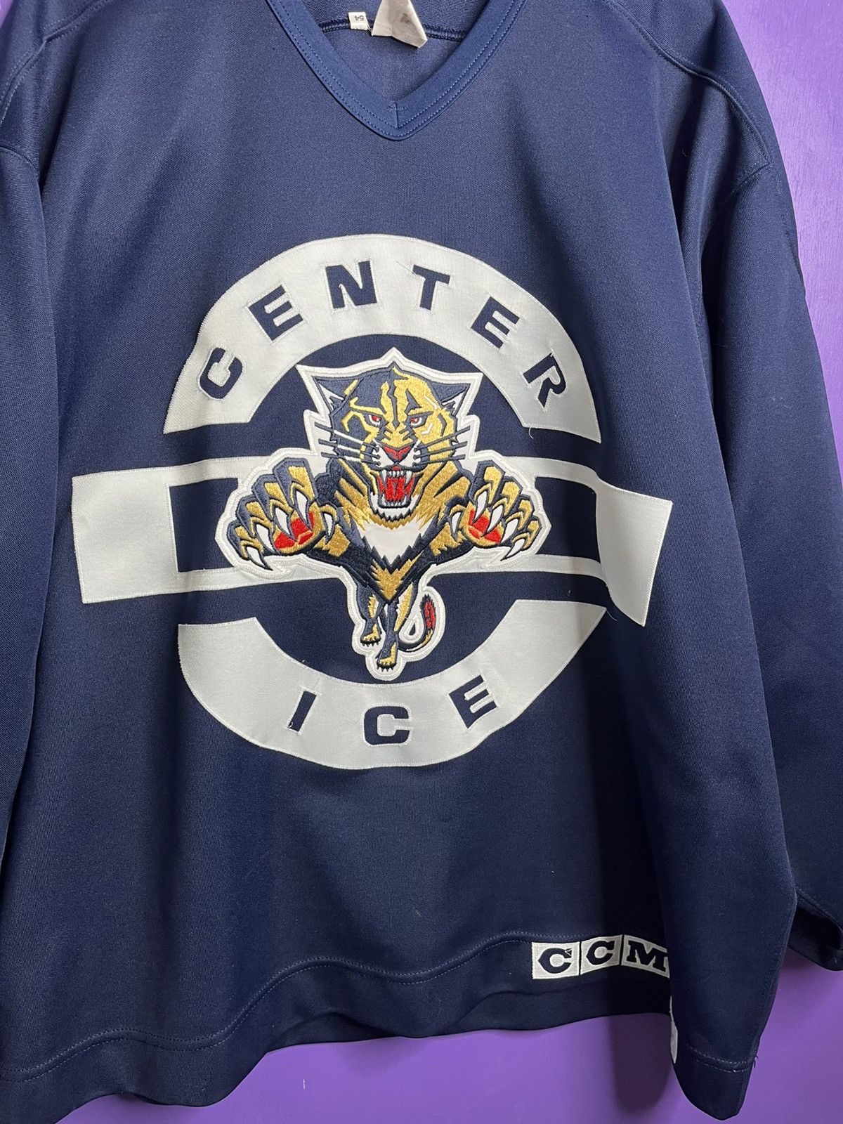 Ccm × NHL × Vintage Vintage 90s Florida panthers center ice hockey jersey Size US XXL / EU 58 / 5 - 3 Thumbnail