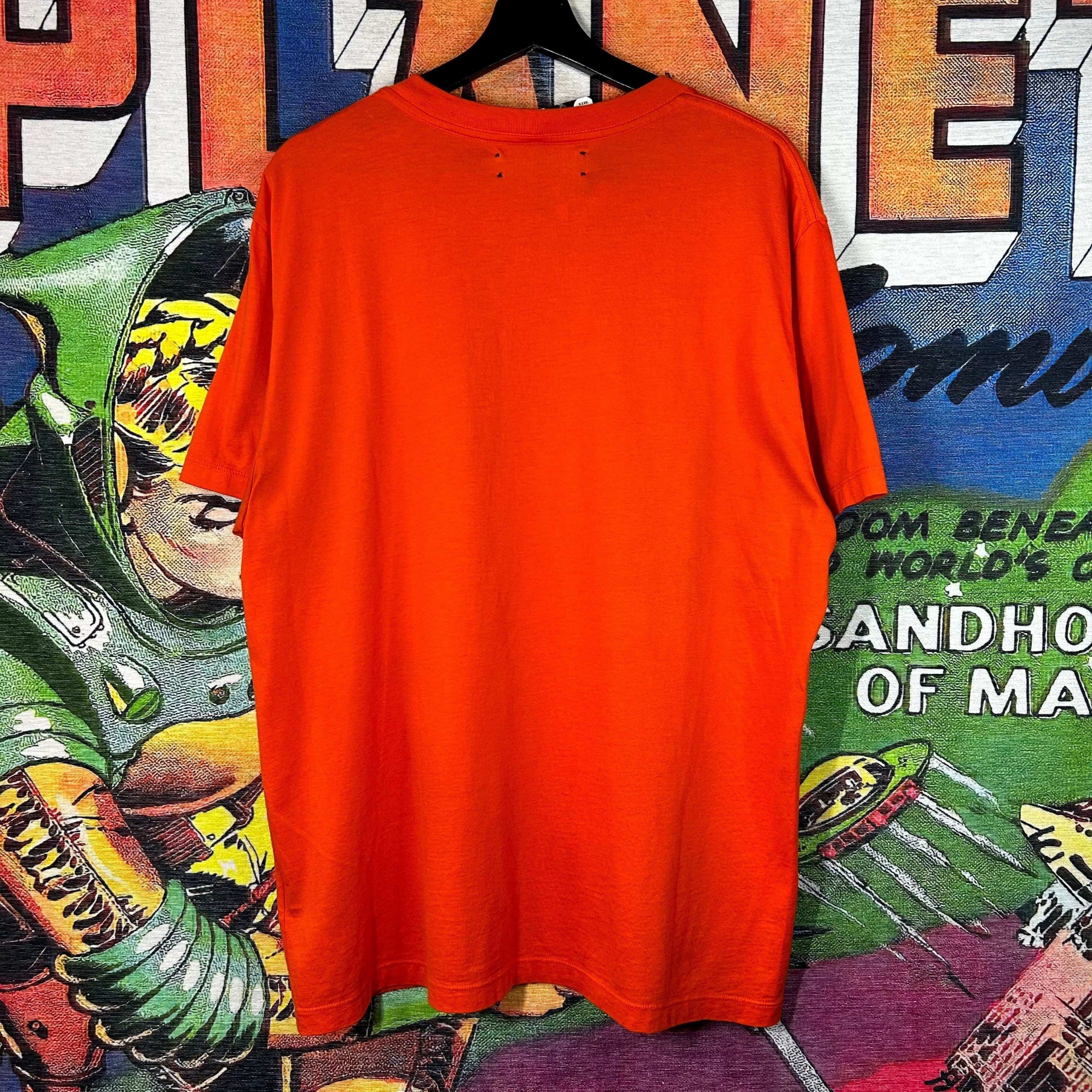 Amiri Amiri Spellout Orange Tee Size Medium Size US M / EU 48-50 / 2 - 2 Thumbnail