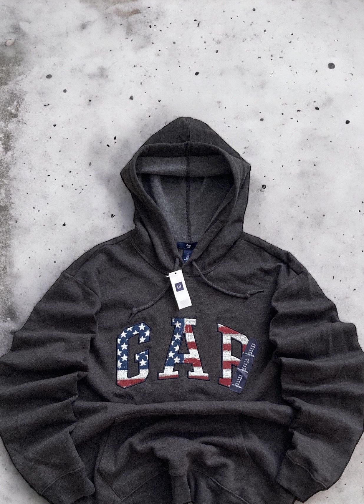Gap Vintage GAP american flag patriotic hoodie sweatshirt L USA Size US L / EU 52-54 / 3 - 2 Thumbnail