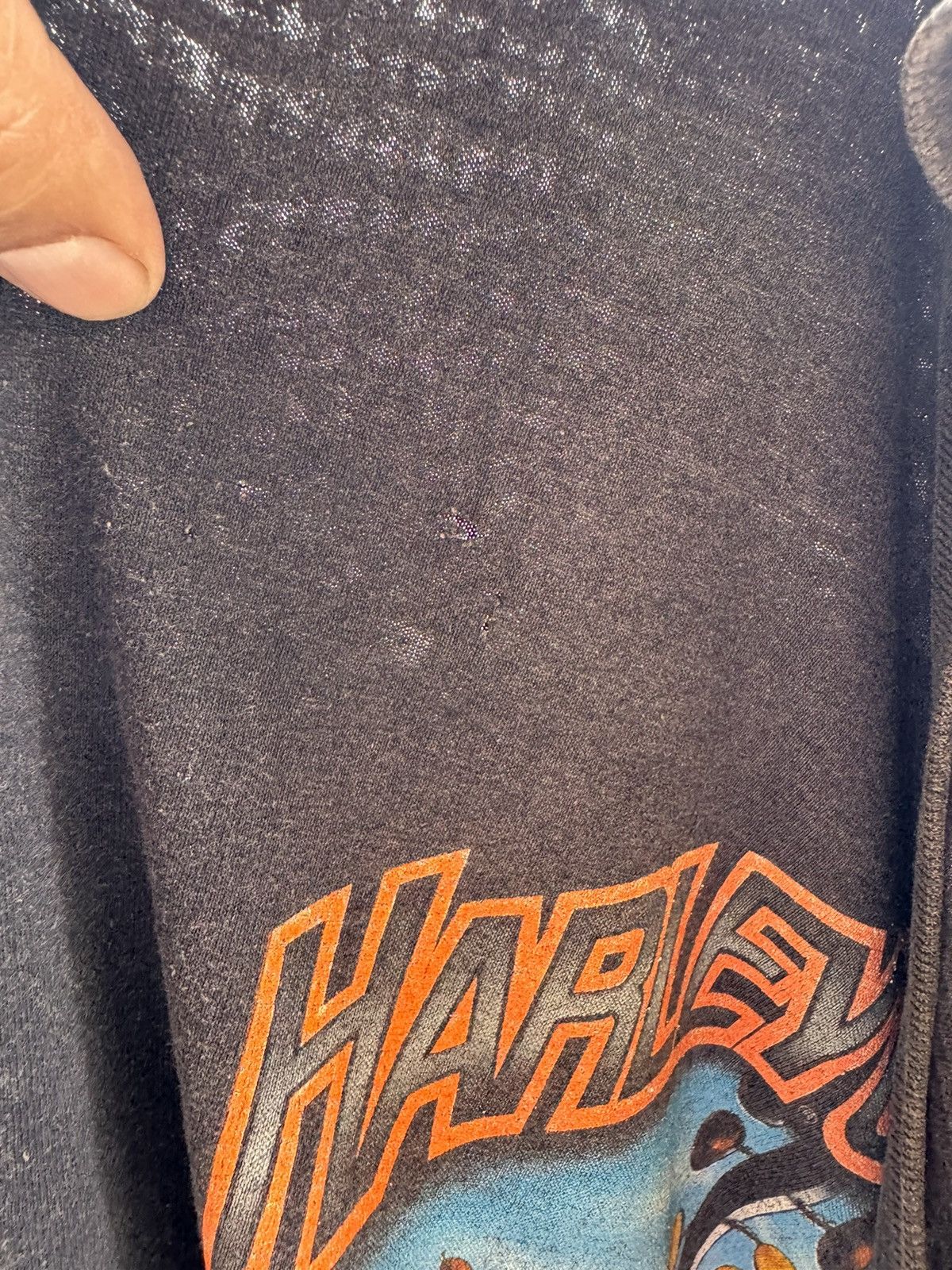 Harley Davidson × Vintage Harley Davidson 3D Emblem 1990 Vintage Tshirt Size US L / EU 52-54 / 3 - 4 Thumbnail