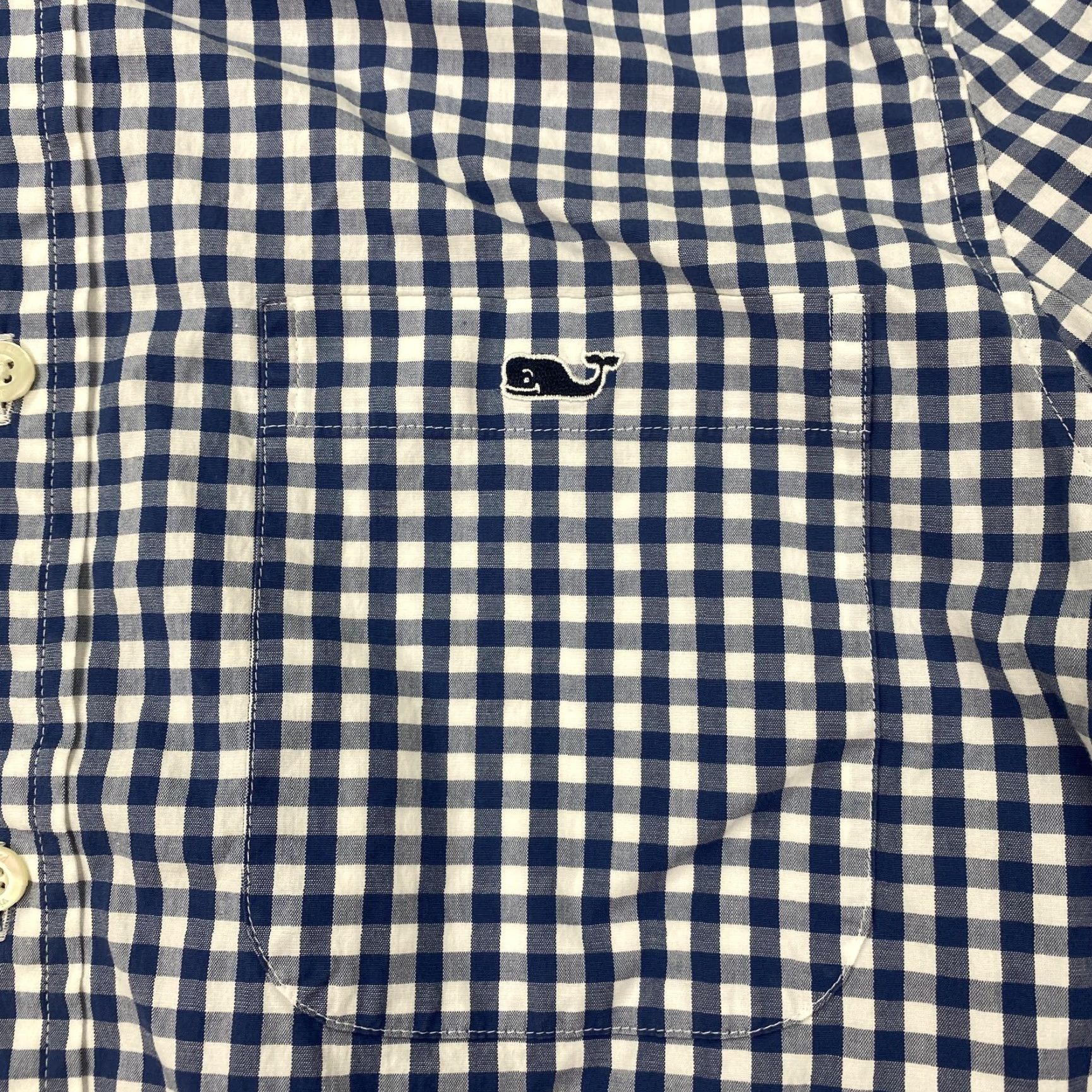 Vineyard Vines Vineyard Vines Shirt Mens Small Blue Gingham Classic Fit Tucker Whale Shirt Size US S / EU 44-46 / 1 - 2 Thumbnail