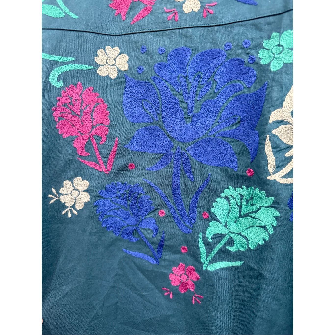 Guru Gudrun Sjoden embroidered tunic mini dress pockets size Smal Size S / US 4 / IT 40 - 6 Thumbnail