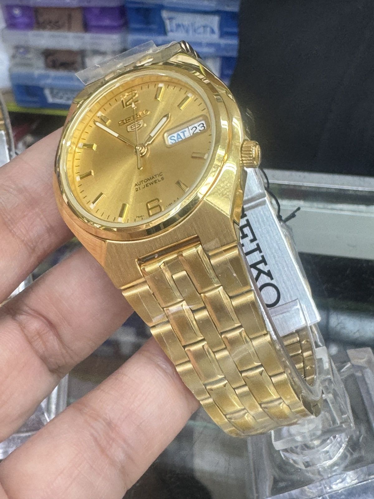 Seiko Seiko Men's Seiko 5 Automatic Gold Dial Size 38 - 2 Thumbnail