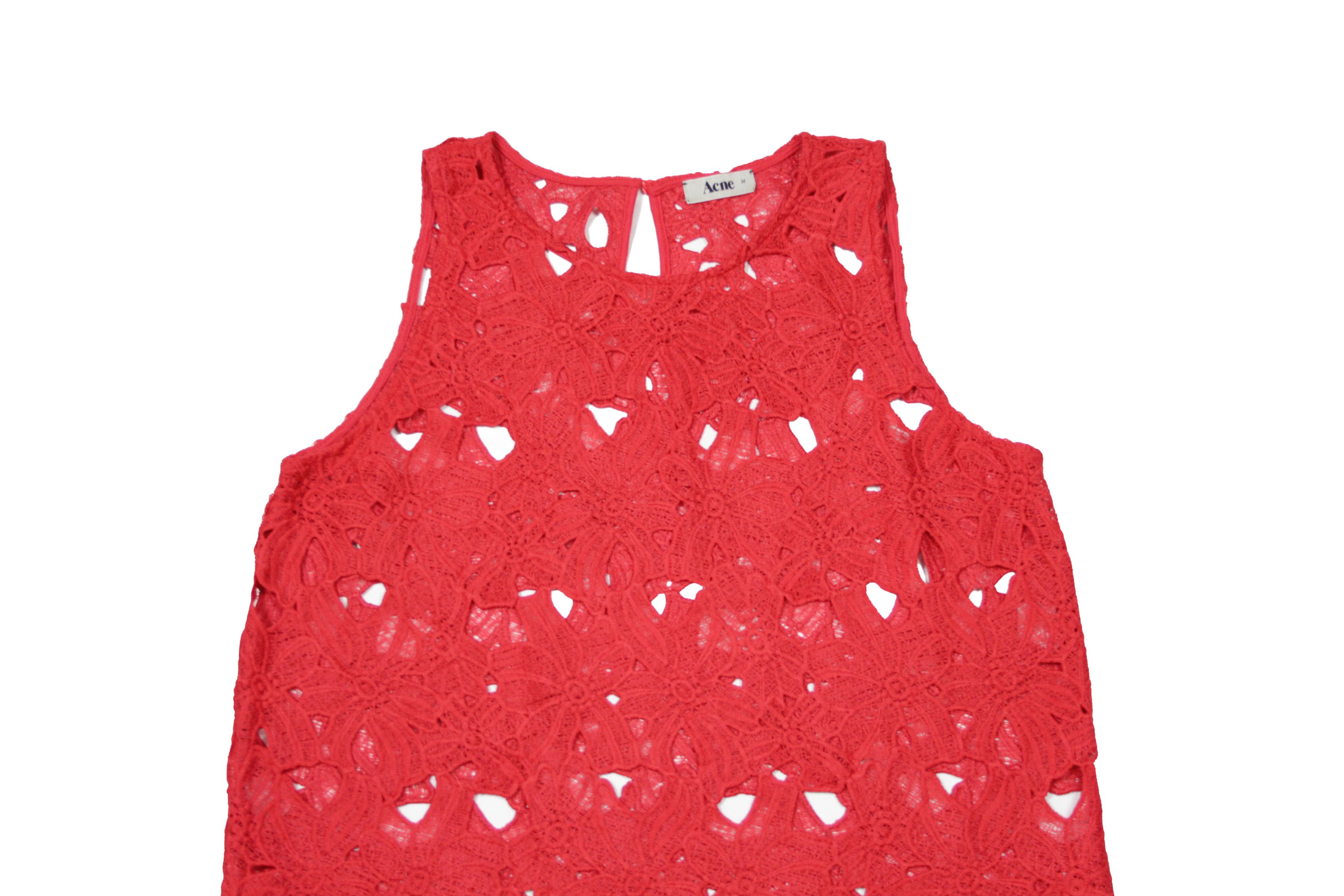 Acne Studios SS2010 Embroidered Flowers Mesh Tank Top Size M / US 6-8 / IT 42-44 - 3 Thumbnail