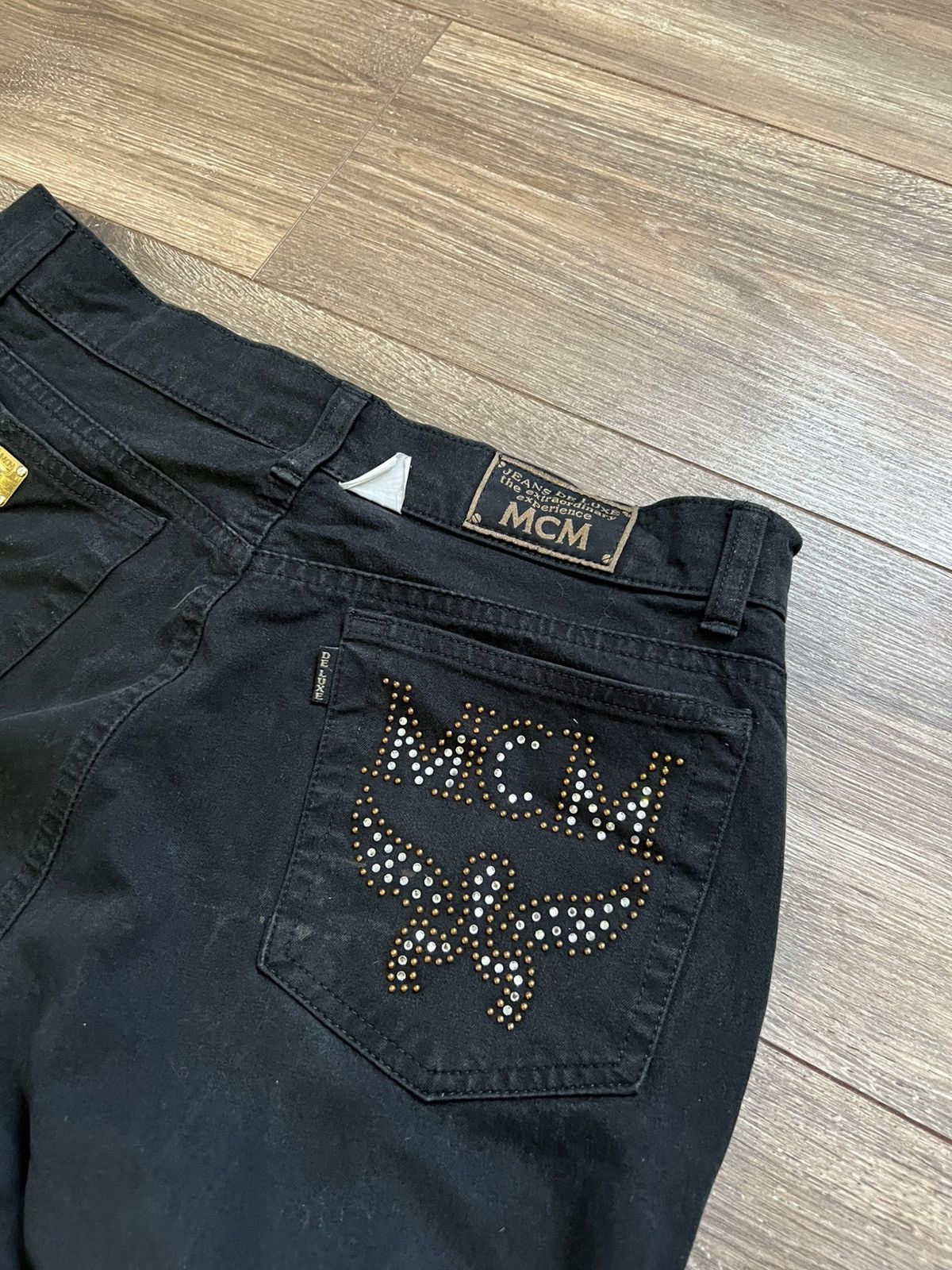 MCM × Vintage Mcm Jeans De Luxe Vintage black Size 33" - 6 Thumbnail