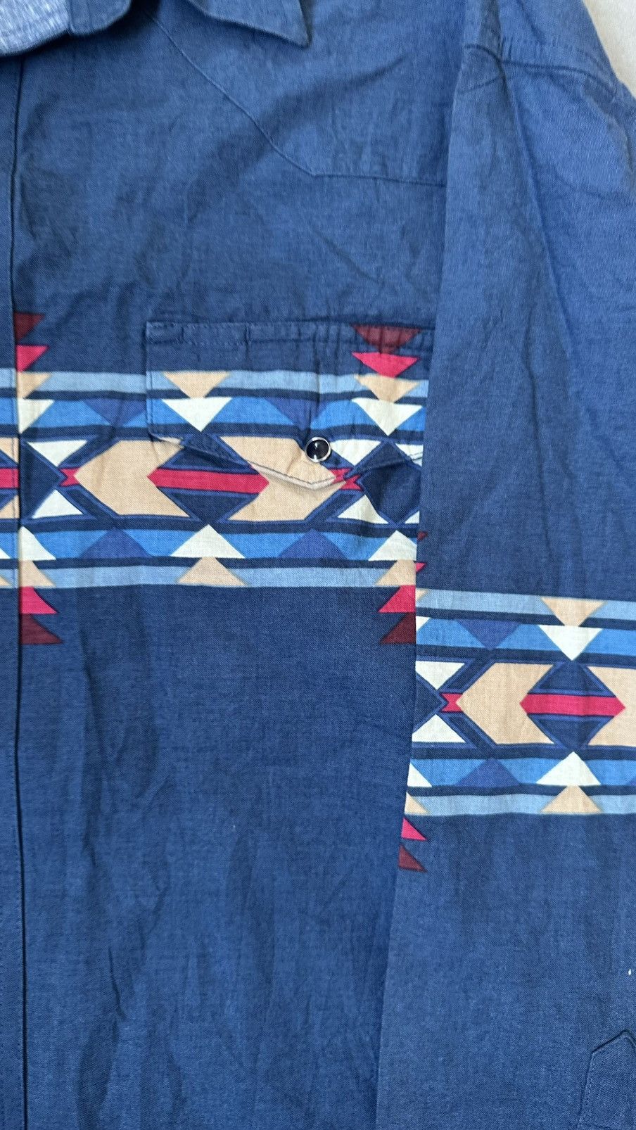 Wrangler VINTAGE WRANGLER WESTERN SHIRT AZTEC NAVAJO Size US XXL / EU 58 / 5 - 3 Thumbnail