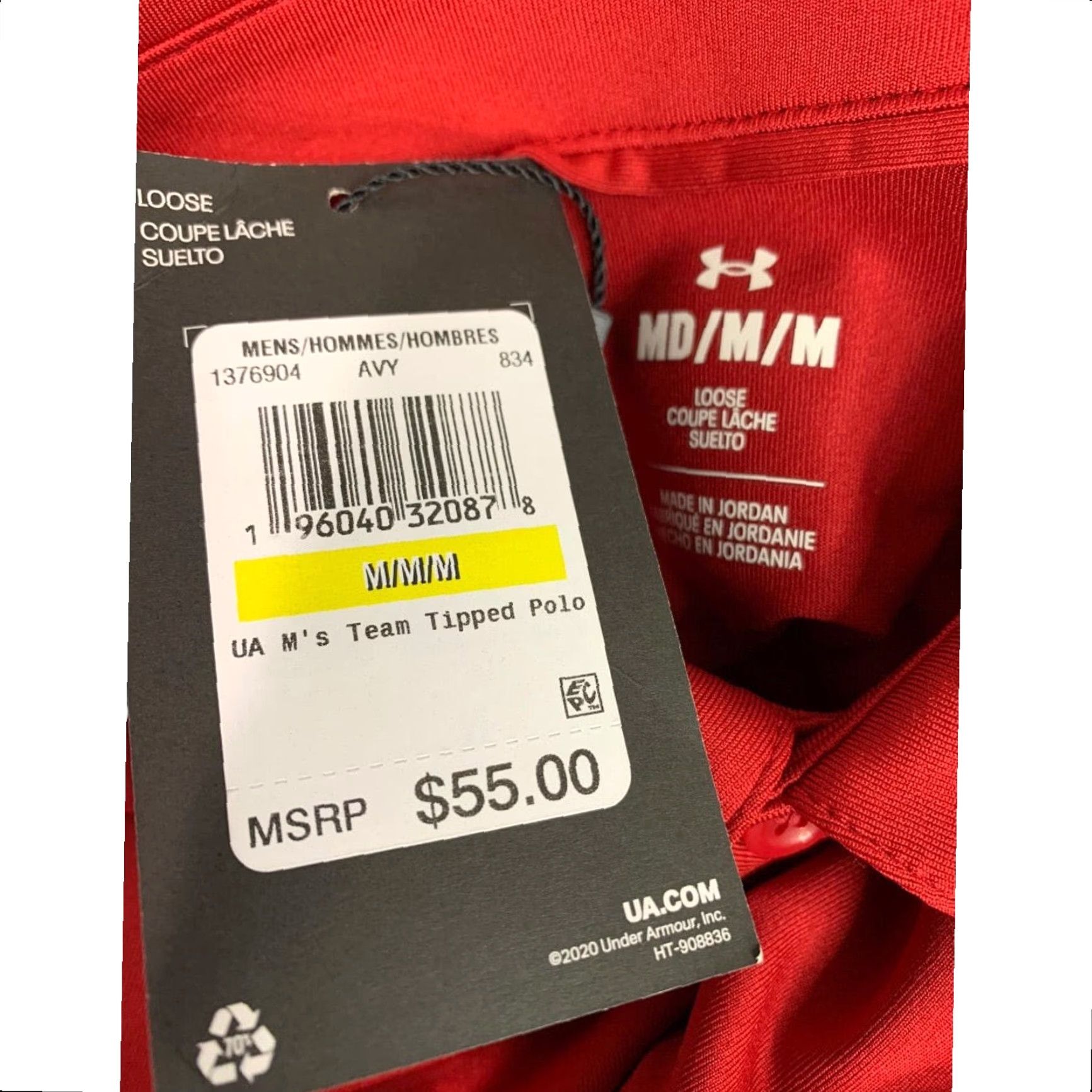 Under Armour VINTAGE? Wait not vintage. Under Armour Mens Polo Shirt M Red Team Polo Shirt 1376904 Size US M / EU 48-50 / 2 - 8 Thumbnail