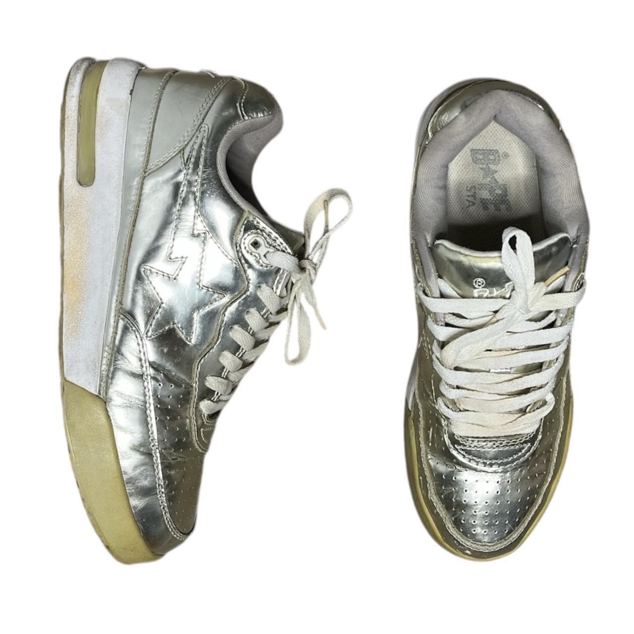 Bape y2k silver bape roadsta Size US 8.5 / EU 41-42 - 1 Thumbnail