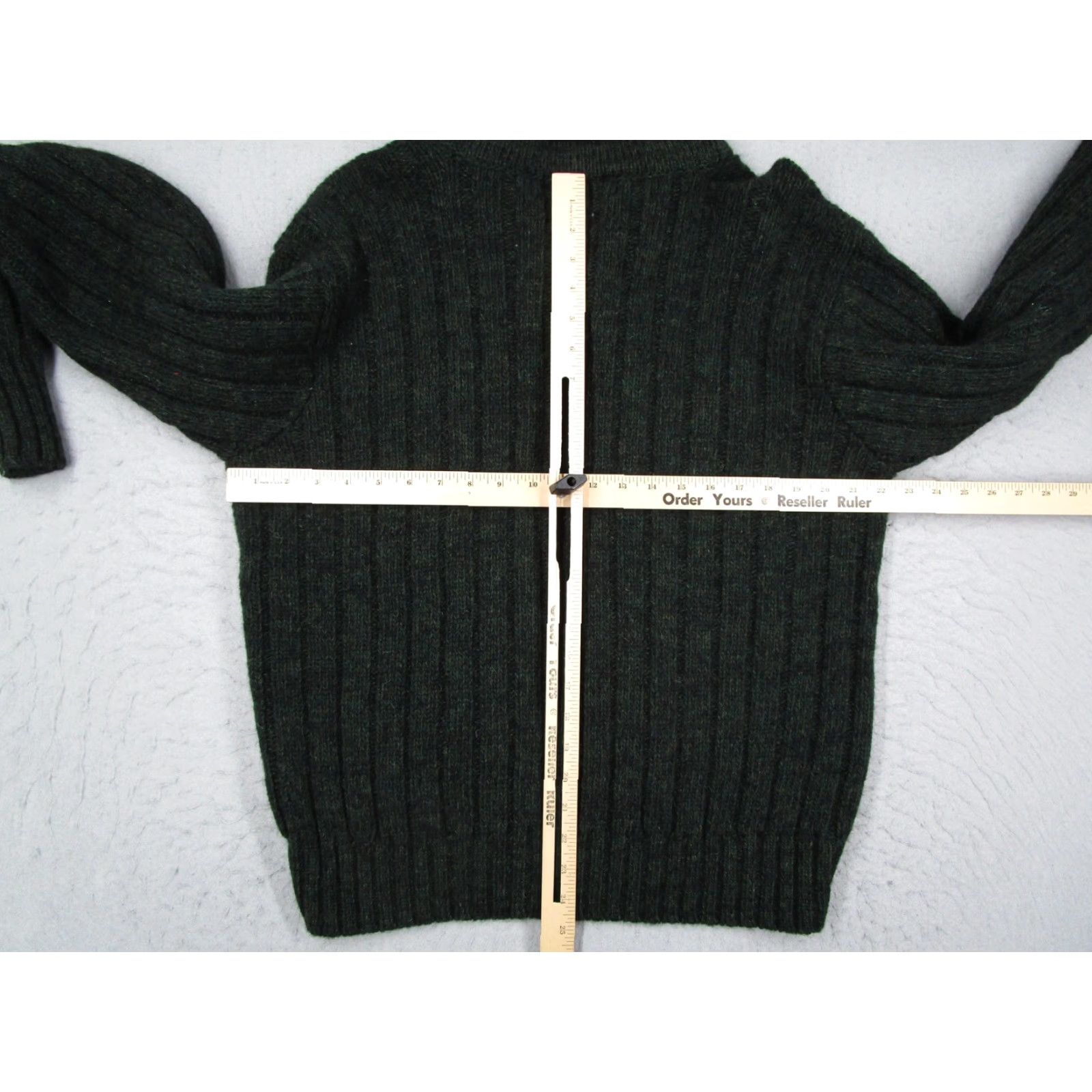 Polo Ralph Lauren VINTAGE Polo Ralph Lauren Sweater Mens Medium Green Wool Shawl Collar Ribbed 90s Size US M / EU 48-50 / 2 - 5 Thumbnail