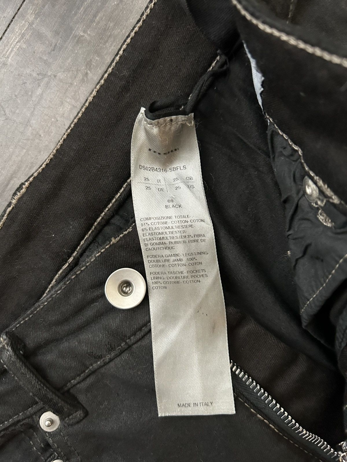 Rick Owens Drkshdw RICK OWENS DRKSHDW Slashed Detroit Cut Jeans Size US 27 - 4 Thumbnail
