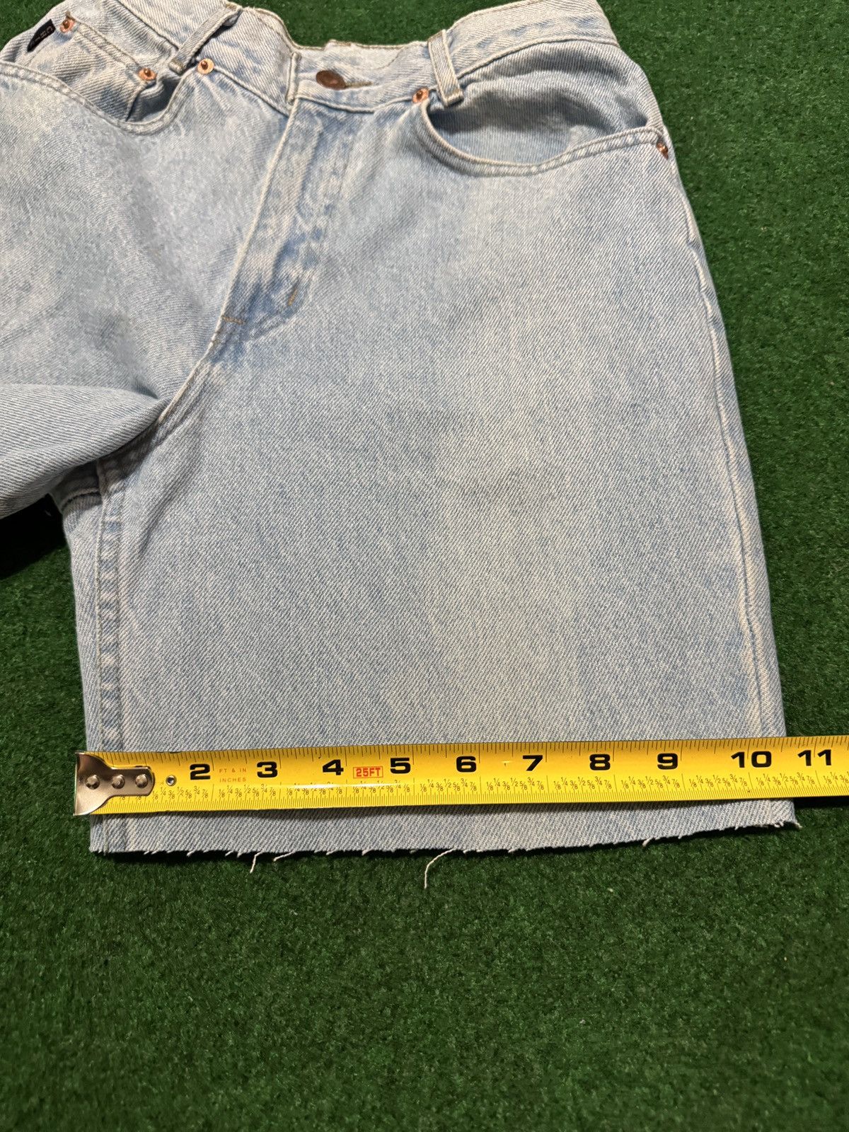 Vintage Vintage 90s High Waisted Mom Light Wash Jorts Denim Shorts Size 26" / US 2 / IT 38 - 5 Thumbnail