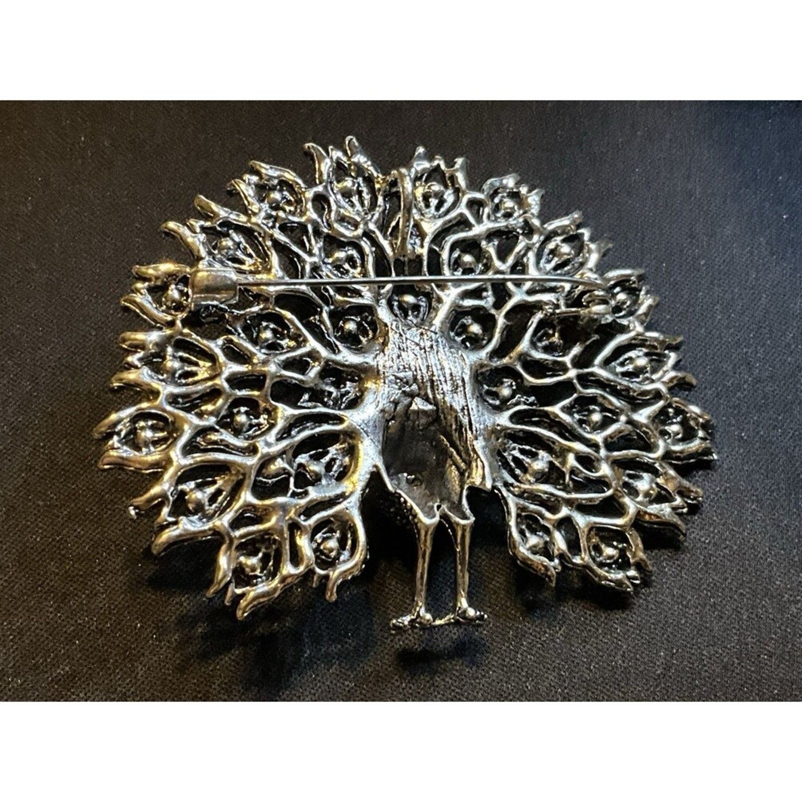 Other Large Rhinestone Peacock Brooch Size ONE SIZE - 5 Thumbnail