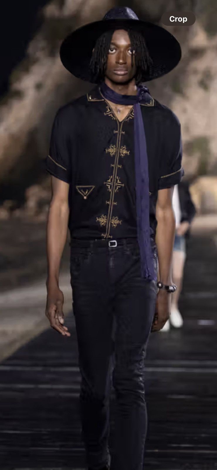 Saint Laurent Paris Saint Laurent gold trim oversized tunic. 39/15.5. $1790 Size US S / EU 44-46 / 1 - 1 Thumbnail