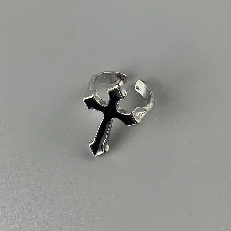 Jewelry Men's Retro Open Cross Ring Size ONE SIZE - 1 Thumbnail