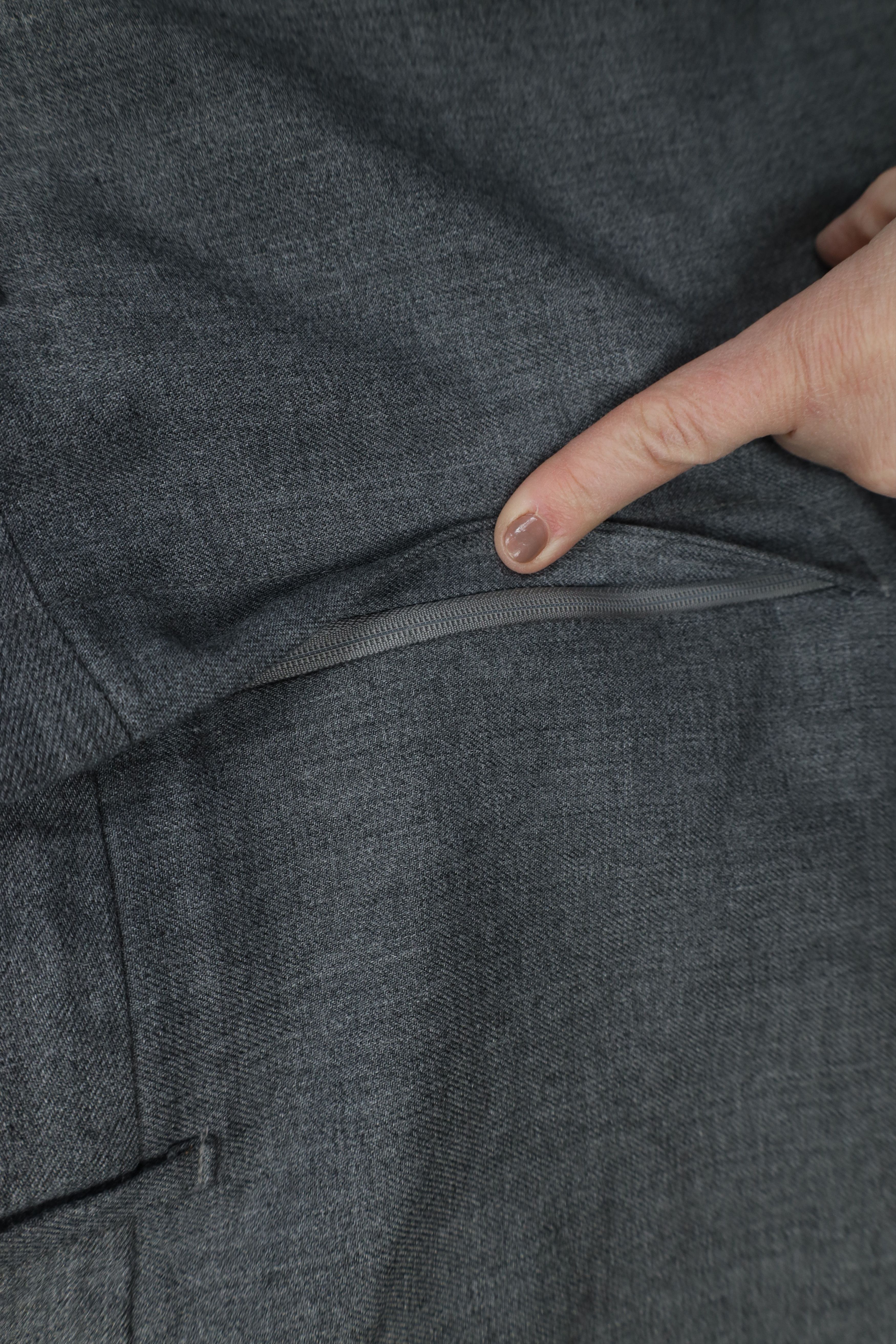 Vintage Vintage 70s Streetwear Knit Wide Leg Chino Pants Gray USA Size US 32 / EU 48 - 7 Thumbnail