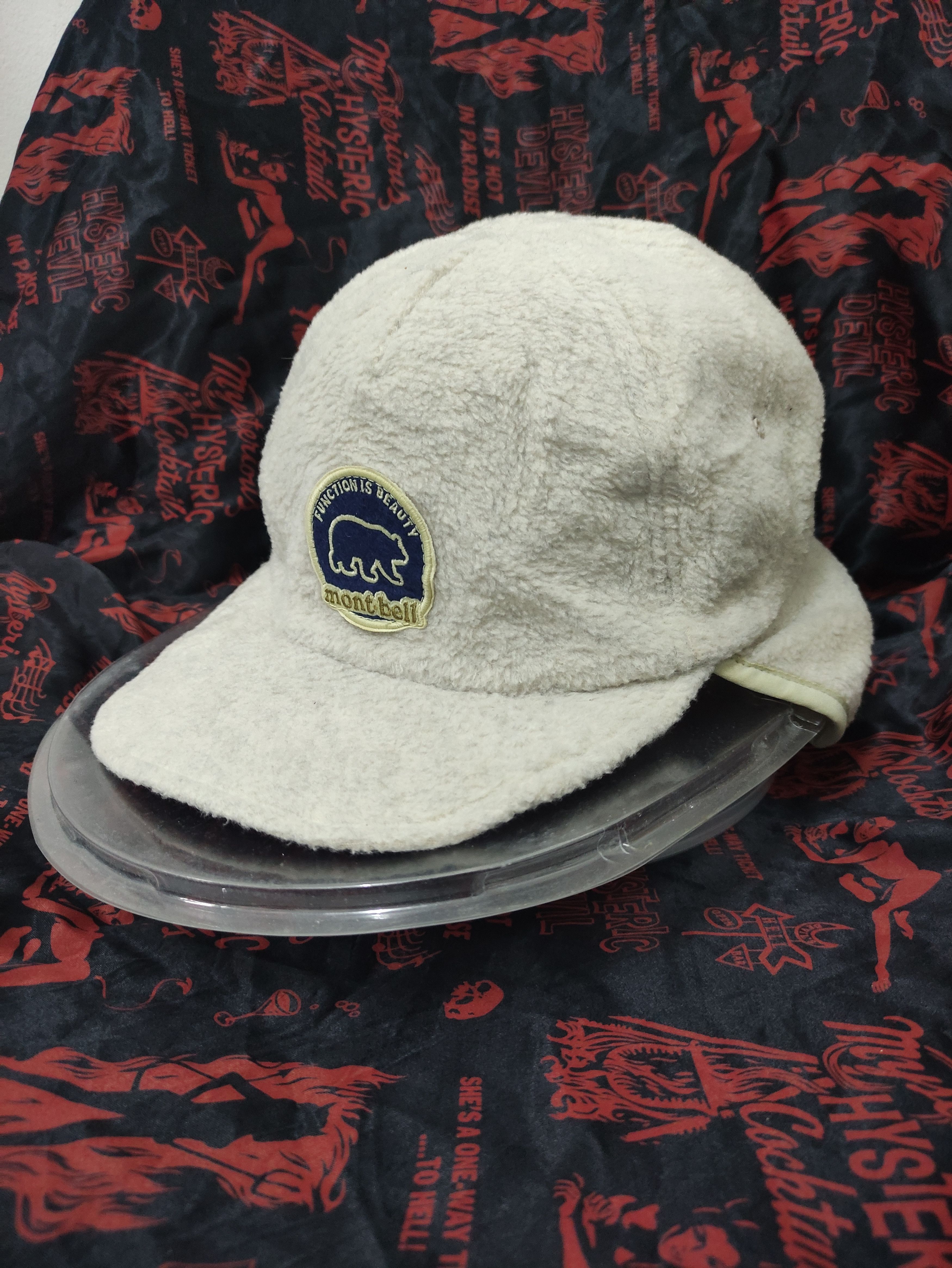 Montbell × Vintage MONTBELL CLIMAPLUS BIG PATCHES EAR WARMER CAP FLEECE Size ONE SIZE - 10 Thumbnail