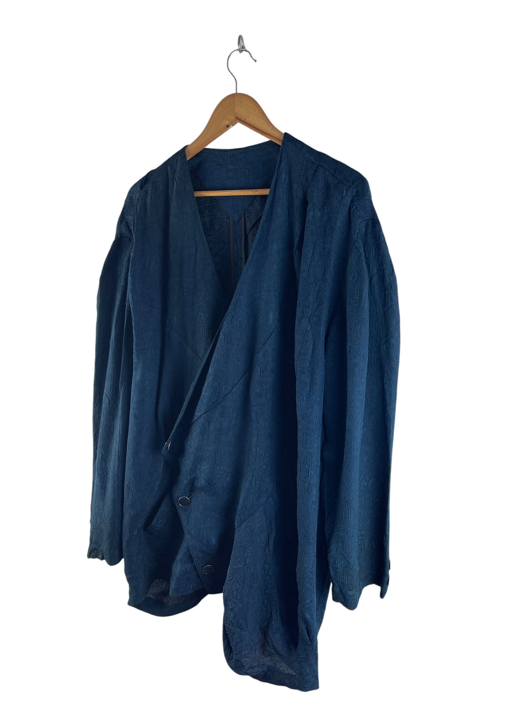 Japanese Brand Vintage Arrston Volaju by Kohshin Satoh Wrap Jacket Teal Size US L / EU 52-54 / 3 - 6 Thumbnail