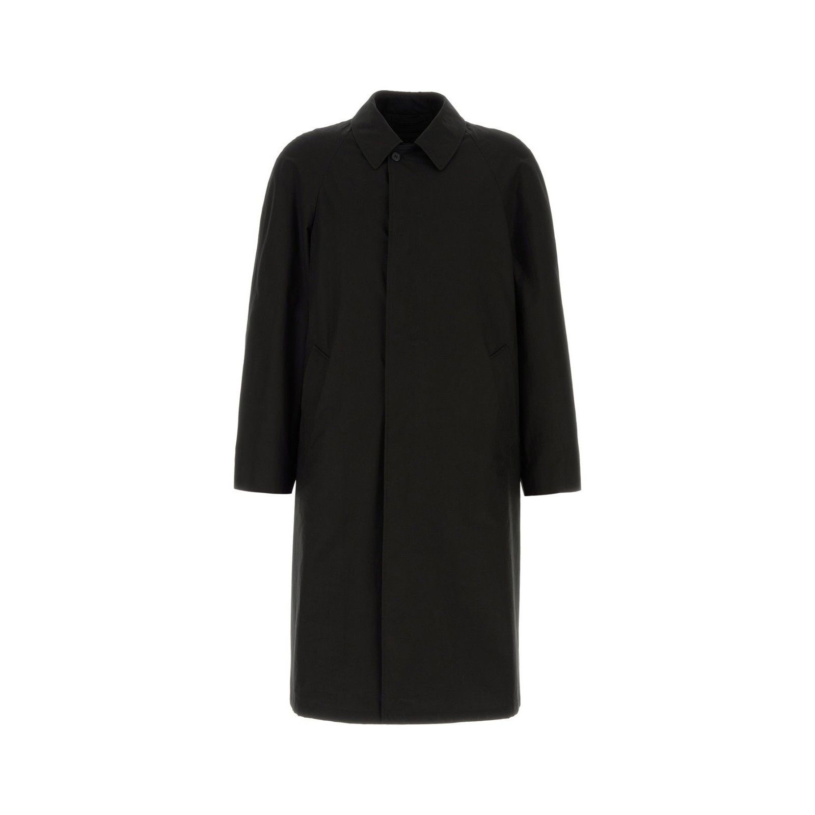 Prada PRADA Black Cotton Overcoat New & Authentic (Men's size:XL;) Size US XL / EU 56 / 4 - 1 Thumbnail