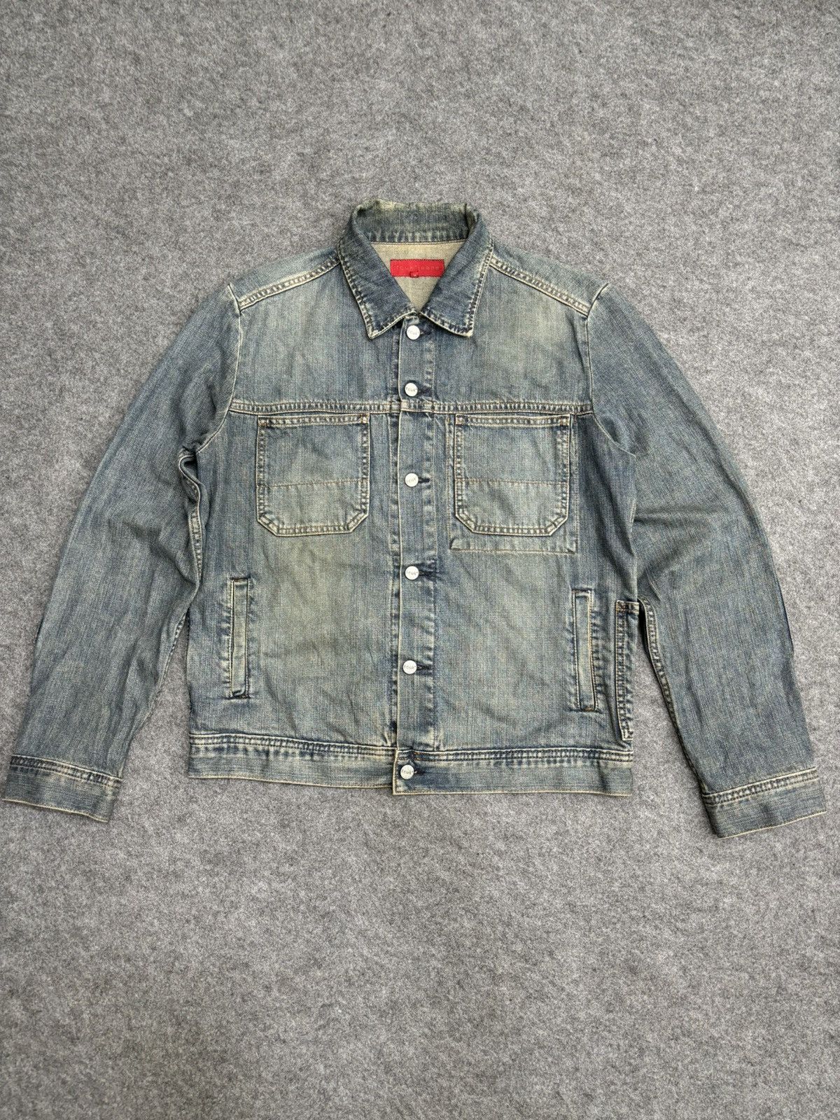 FCUK 💥Vintage💥FCUK Double Elbow Trucker Denim Jacket F496 Size US M / EU 48-50 / 2 - 17 Thumbnail