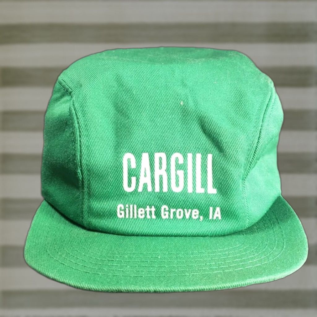 Vintage VINTAGE K-Brand Cap Hat Cargill Gillette Grove Iowa Seed Ear Flaps Green 7 1/4 Men Baseball Cap VTG Size ONE SIZE - 1 Thumbnail