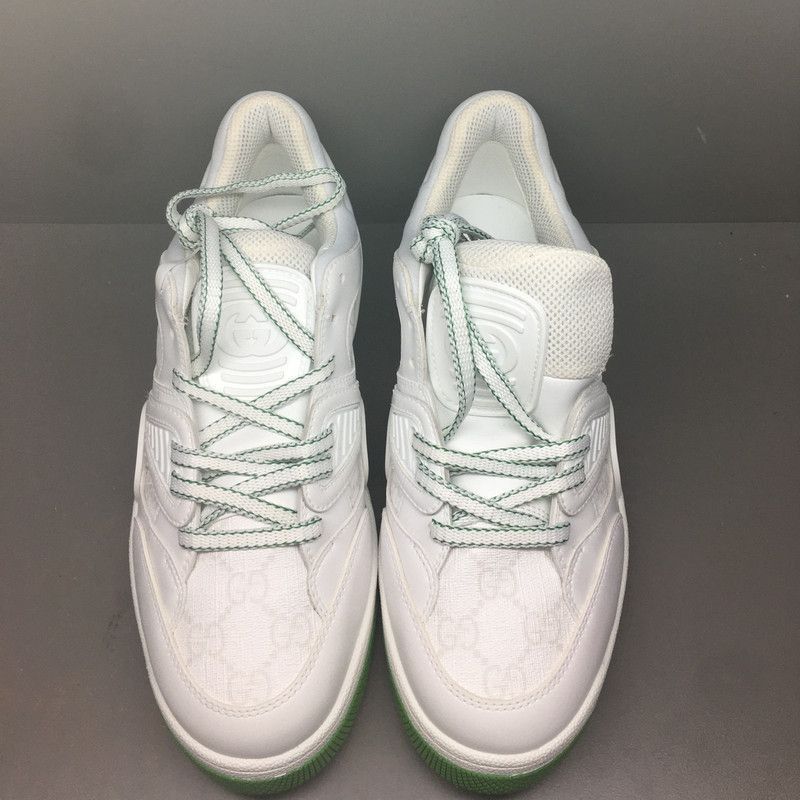 Gucci Gucci Low-Top Fashion Sneakers in White and Green - Size US 10 / EU 43 - 2 Thumbnail