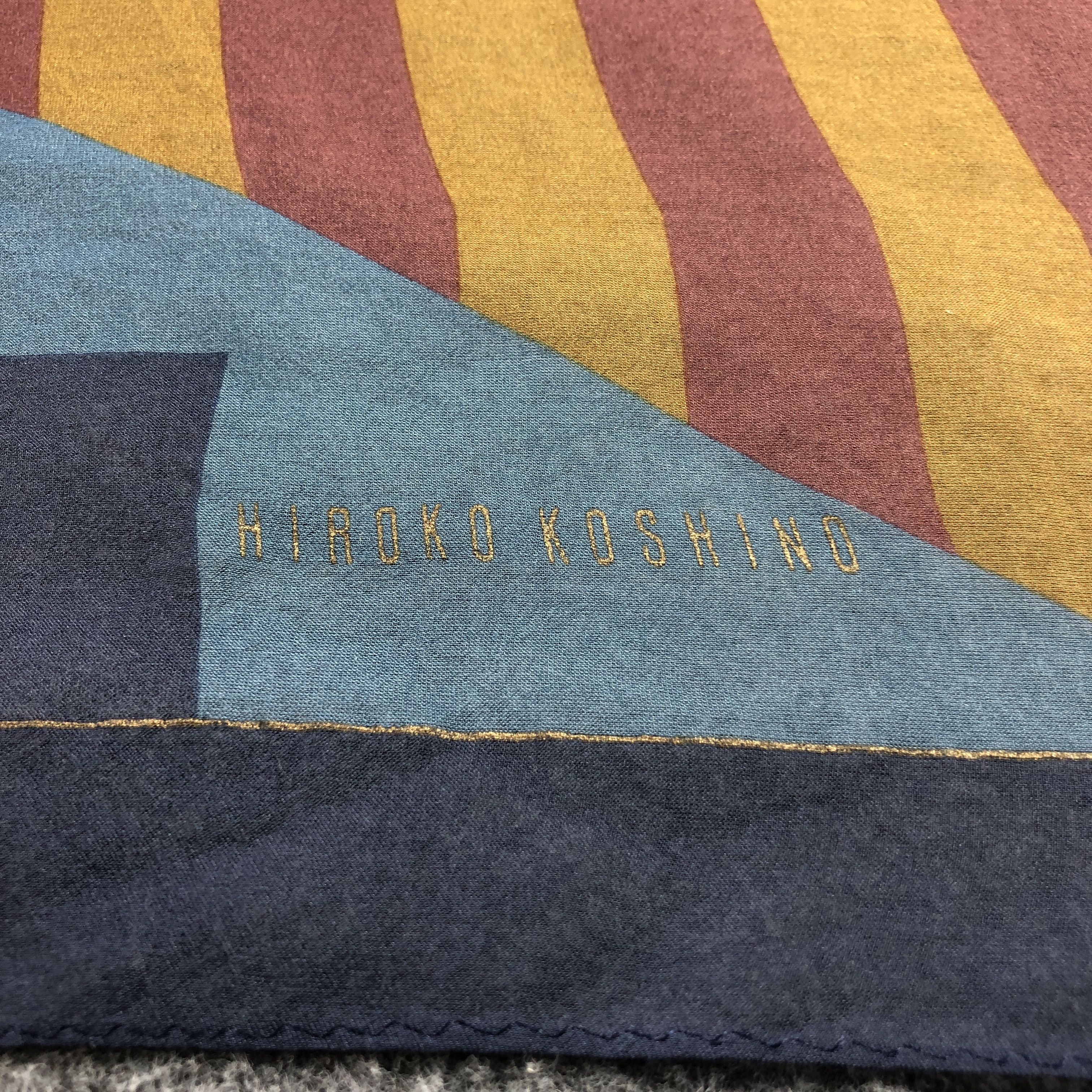 Hiroko Koshino Homme Hiroko Koshino Abstract Silk Scarf M1100 Size ONE SIZE - 4 Thumbnail