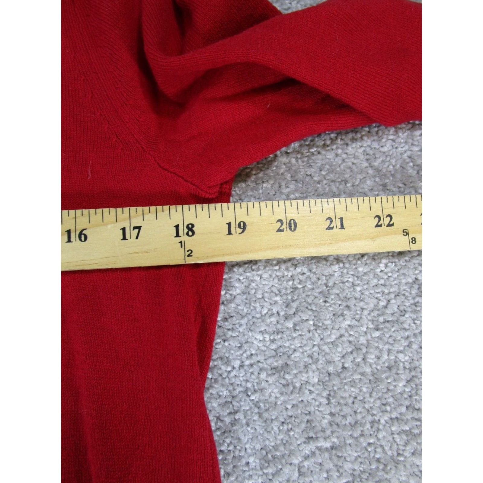 J. Jill J.Jill Sweater Womens Small Tall Red Cotton Pullover Knit V-Neck Long Sleeve Knit Shirt Womens Tall Small Red Cotton Pullover Sweater Size S / US 4 / IT 40 - 6 Thumbnail