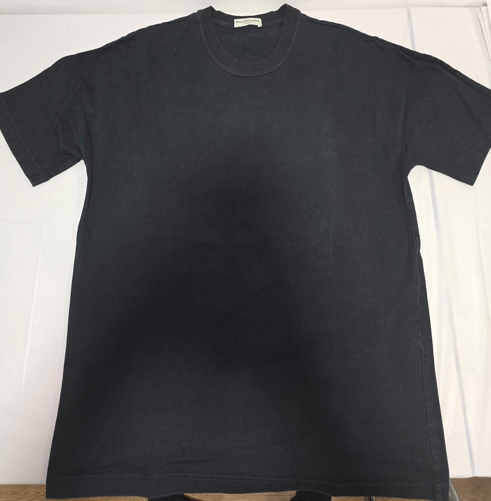 Balenciaga Balenciaga Homme Black Oversized T-Shirt - SIZE M (Fits XL) Size US M / EU 48-50 / 2 - 1 Thumbnail