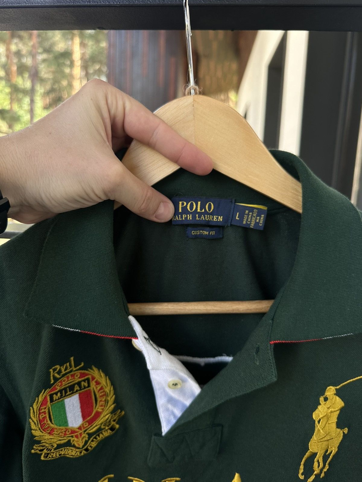 Other Vintage Polo Ralph Lauren Milan Italy big logo green rare M Size US M / EU 48-50 / 2 - 4 Thumbnail