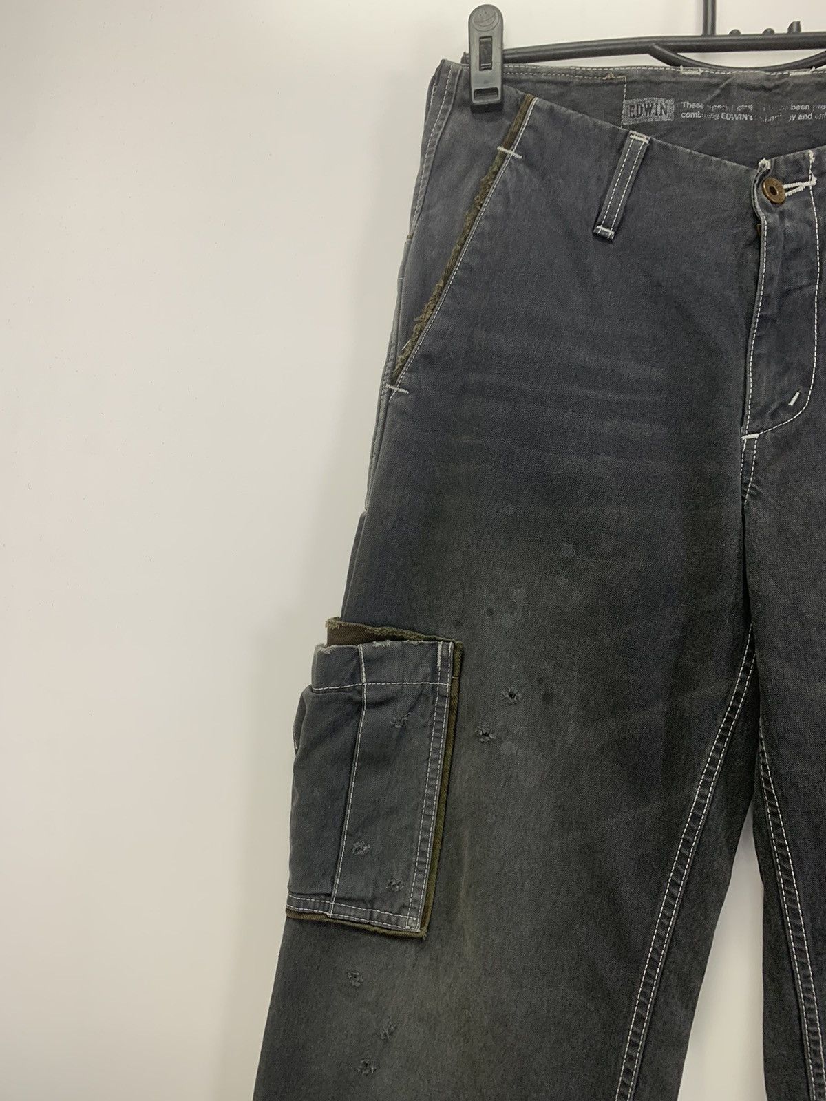 Edwin × Vintage Vintage 90s Edwin Cargo pant Size US 30 / EU 46 - 4 Thumbnail