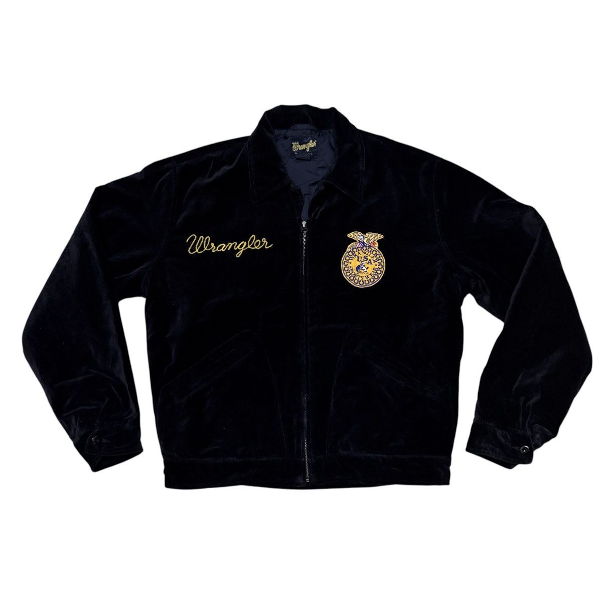 Wrangler Vintage Wrangler FFA Style Jacket Big Logo Size L Size US L / EU 52-54 / 3 - 2 Thumbnail