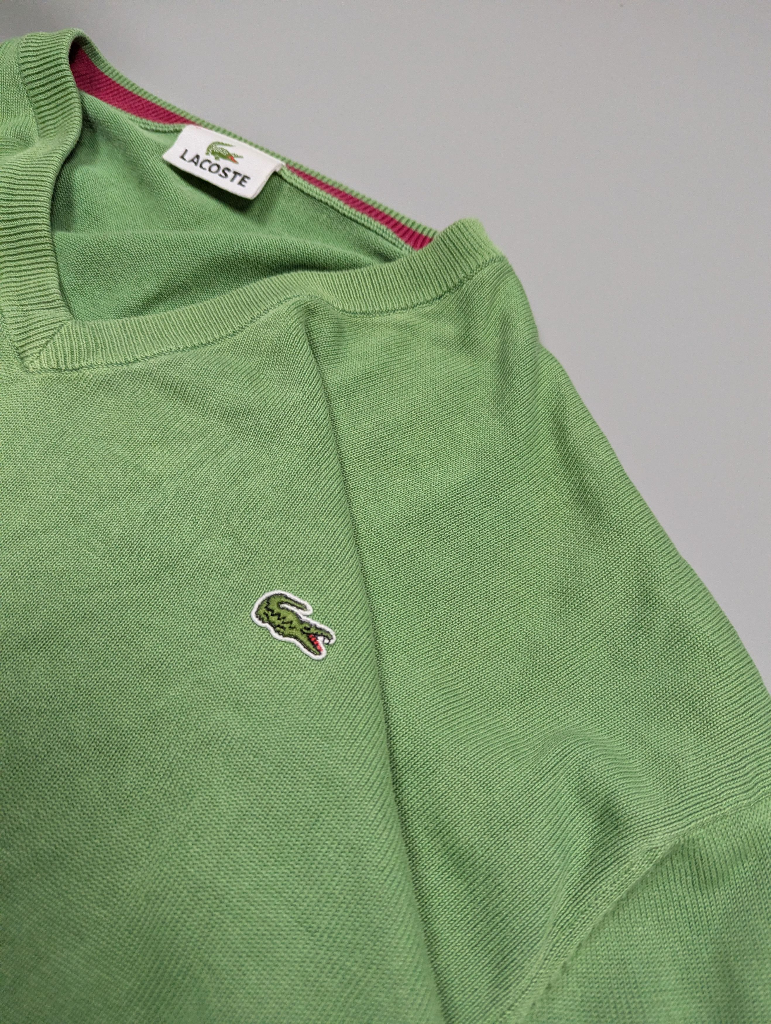 Lacoste Classic Lacoste Vintage Tennis Sweater Moss Green Size XXL / US 16-18 / IT 52-54 - 9 Thumbnail