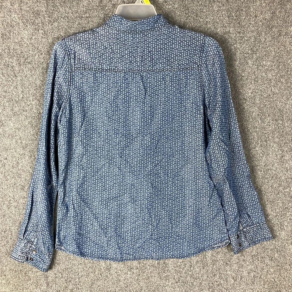 Other Halogen Button Up Top Women's Large Long Sleeve Polka Dots L Size L / US 10 / IT 46 - 6 Thumbnail