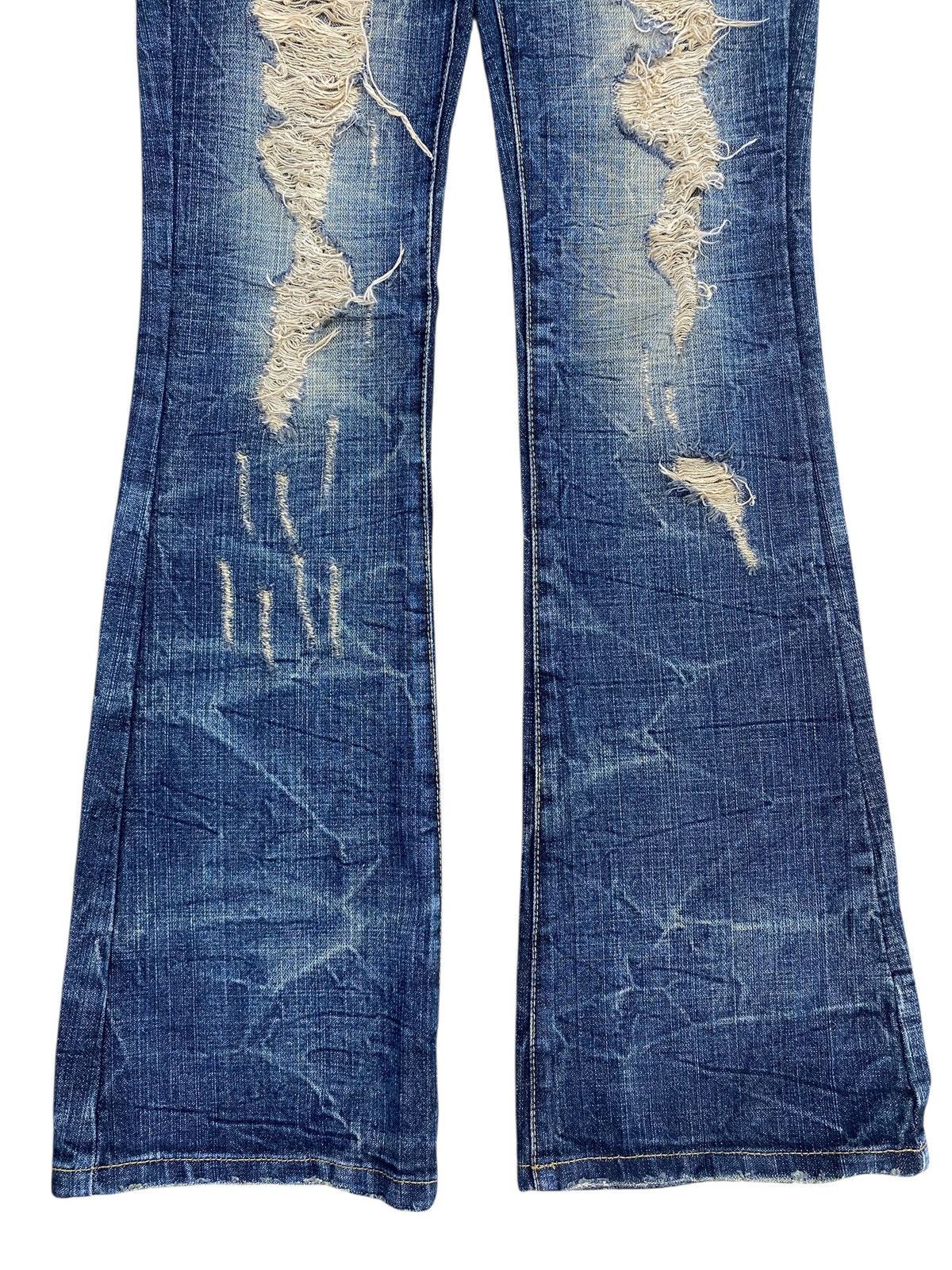 Japanese Brand Japanese Brand Distressed Ripped Style Flare Jeans Size US 29 - 9 Thumbnail