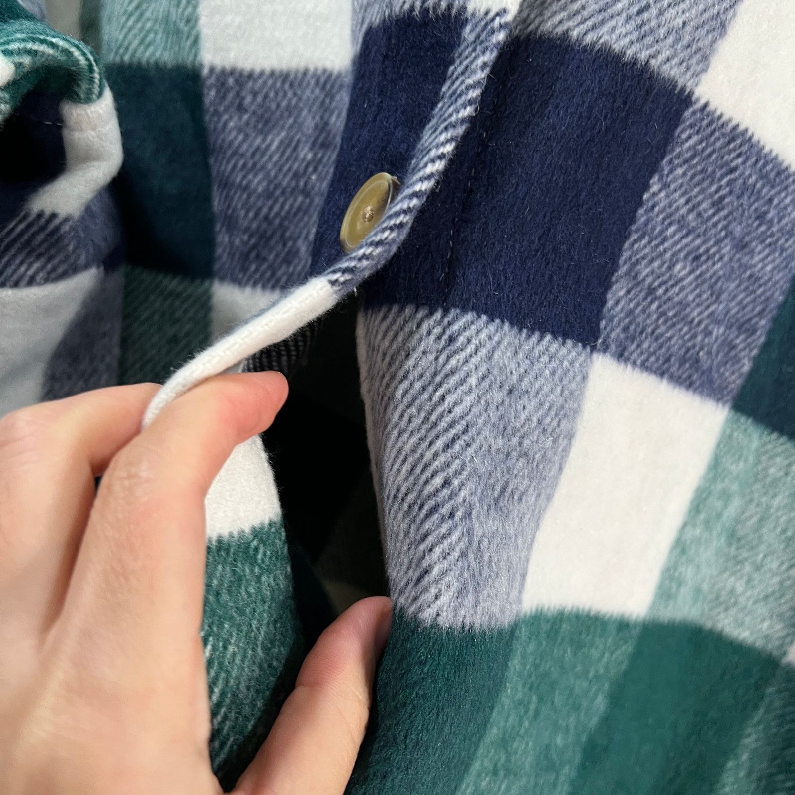 Other Denim & Co. Canyon Retreat Cozy Plaid Collared Button Size XL / US 12-14 / IT 48-50 - 7 Thumbnail
