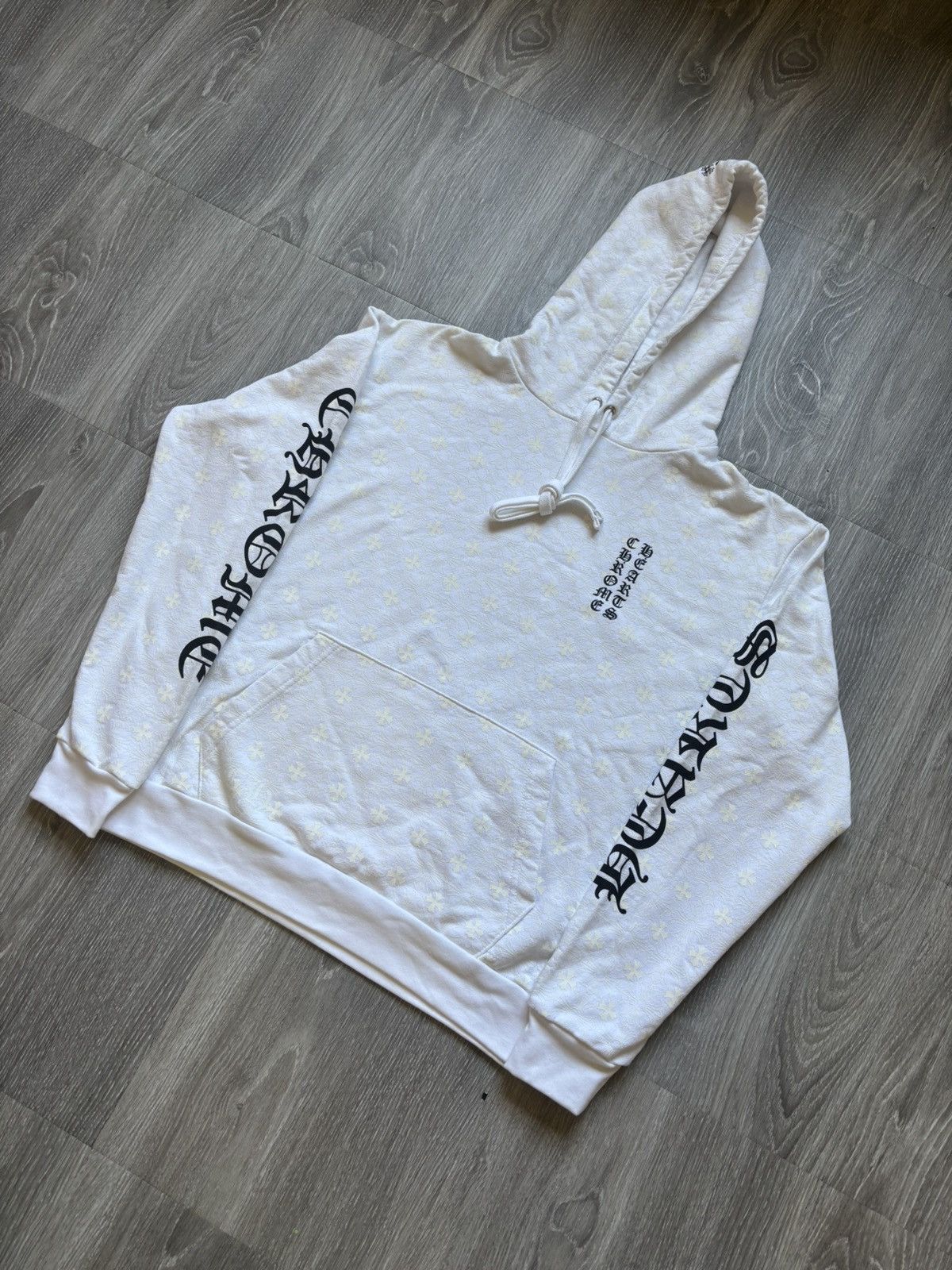 Chrome Hearts Chrome Hearts White Cross Plus Hoodie Size US S / EU 44-46 / 1 - 2 Thumbnail