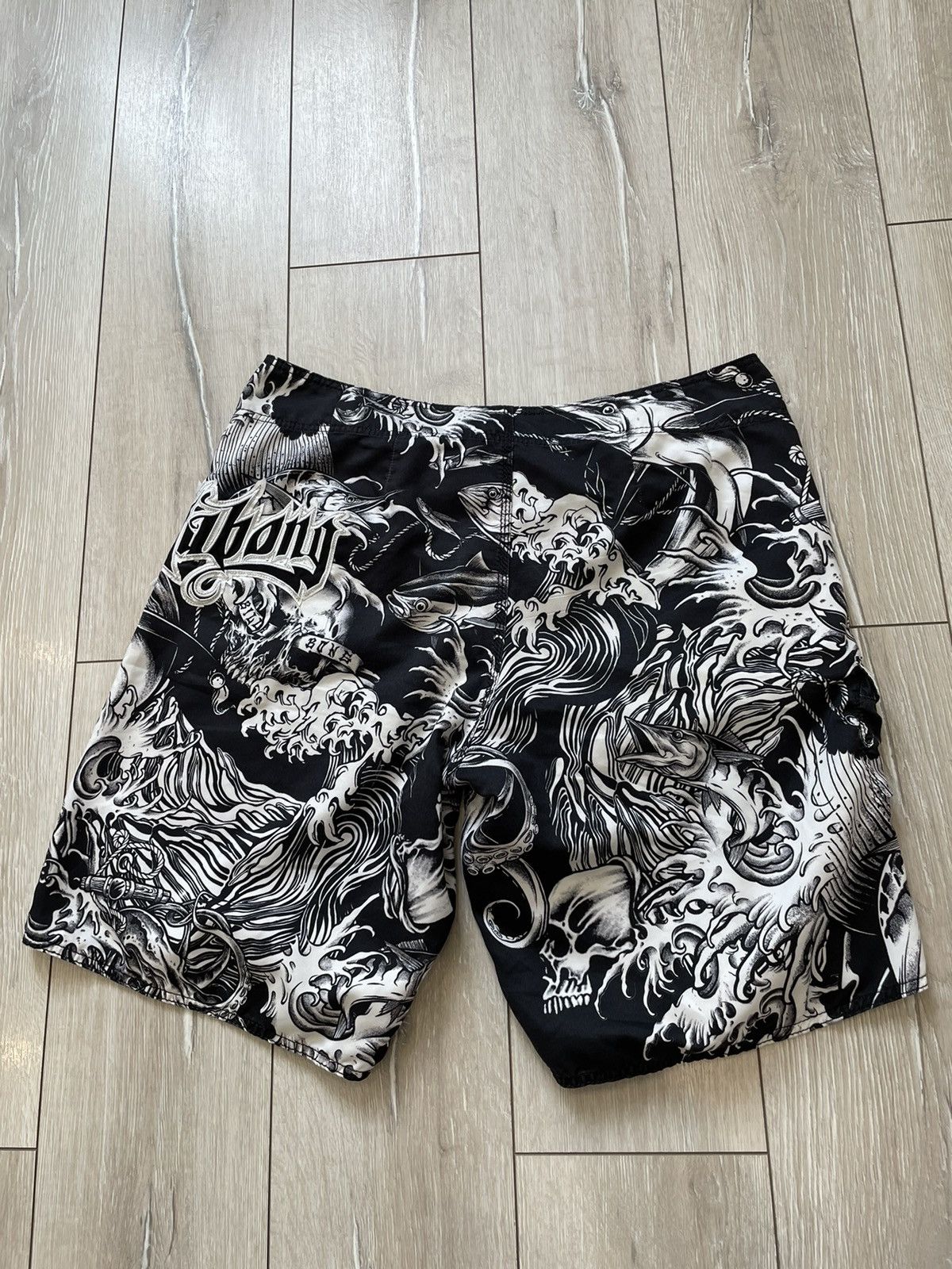 Billabong × Vintage BillaBong Big Logo Y2K Mens Surf Shorts Size US 40 / EU 56 - 4 Thumbnail